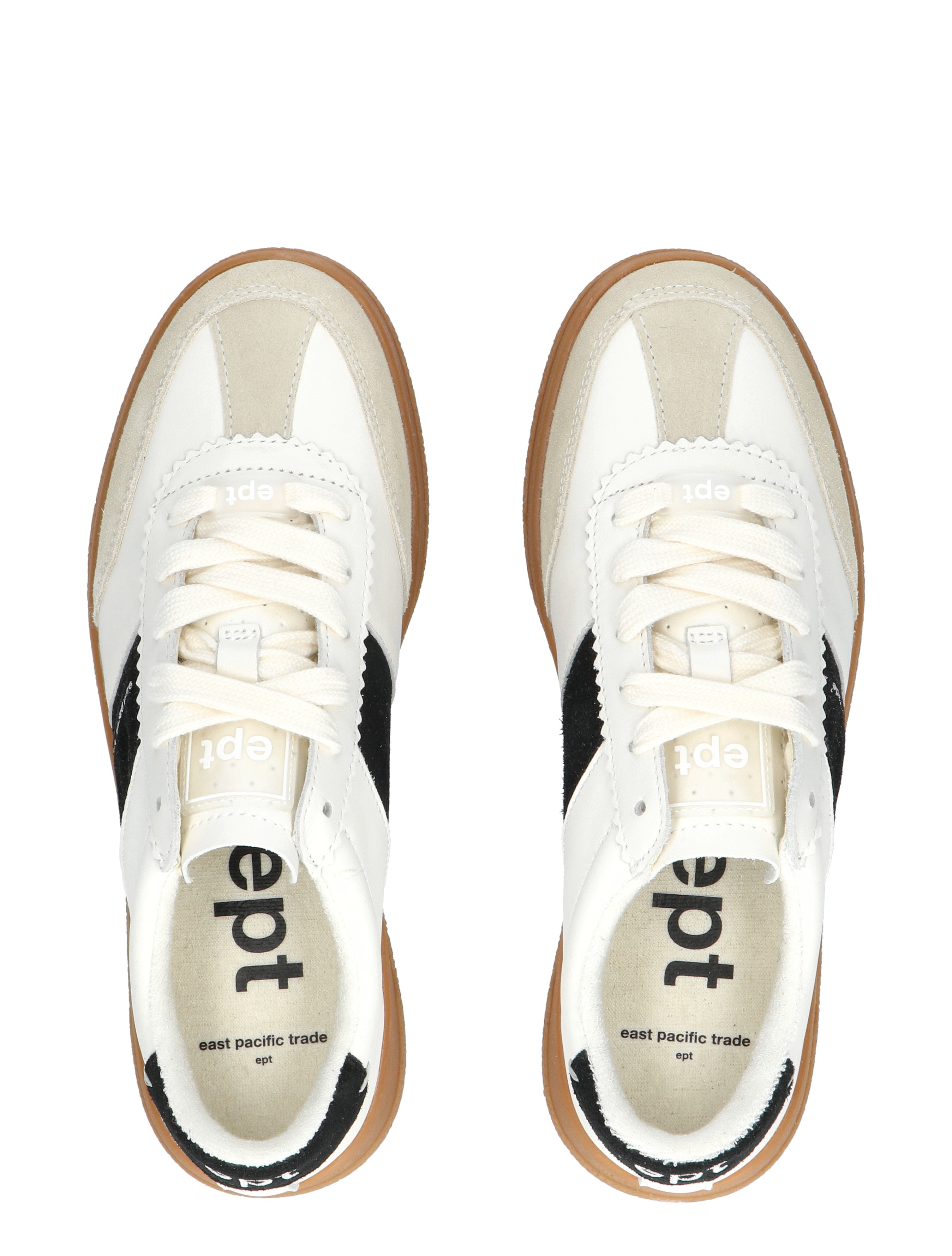 East Pacific Trade - Santos EP4SN1ST08101 Off White Black - Sneakers - Dames - Lage Sneakers - 48448_81_7