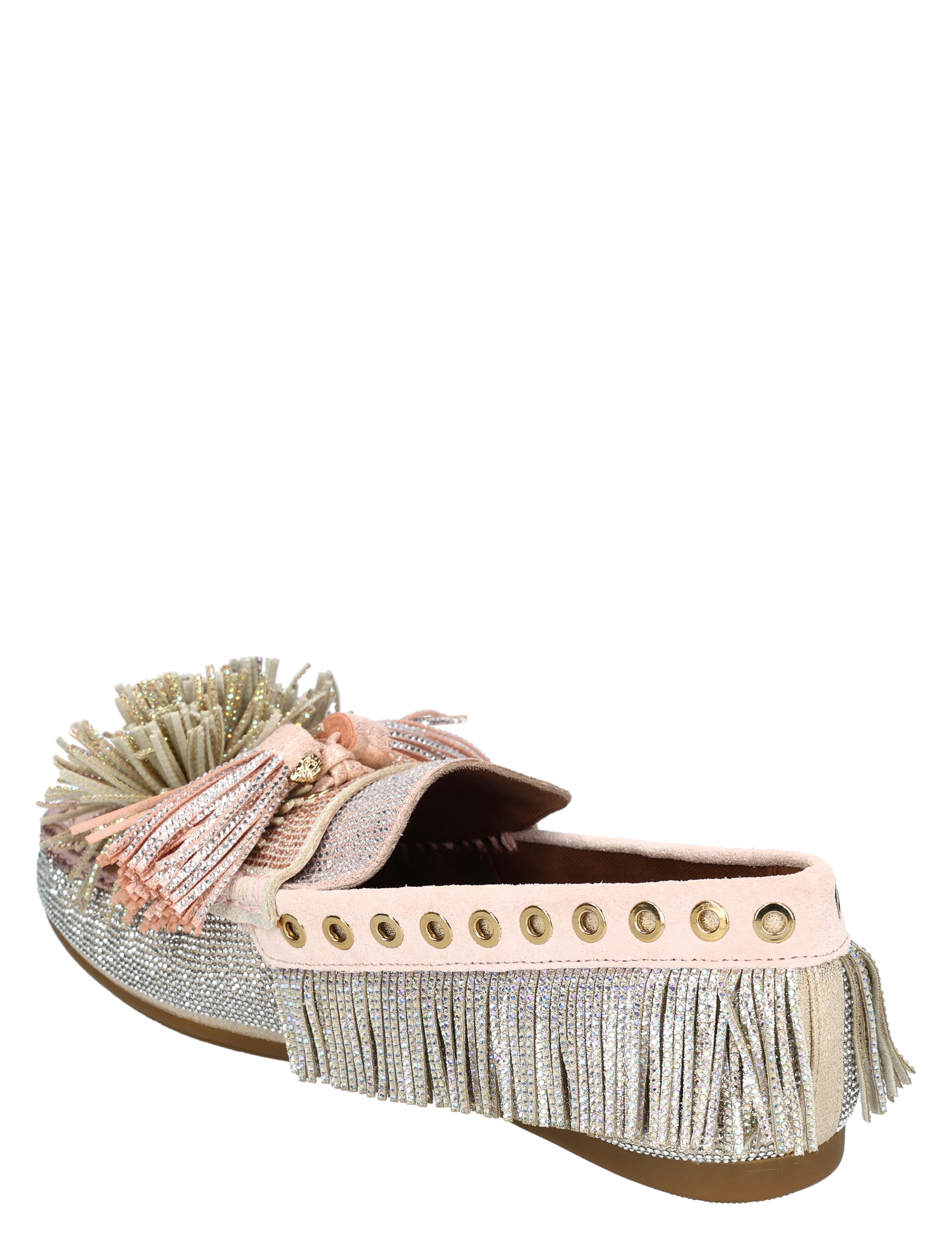 Kurt Geiger - PomPom Moccasin Metal Combi - Dames - Loafers - 49596_53_4
