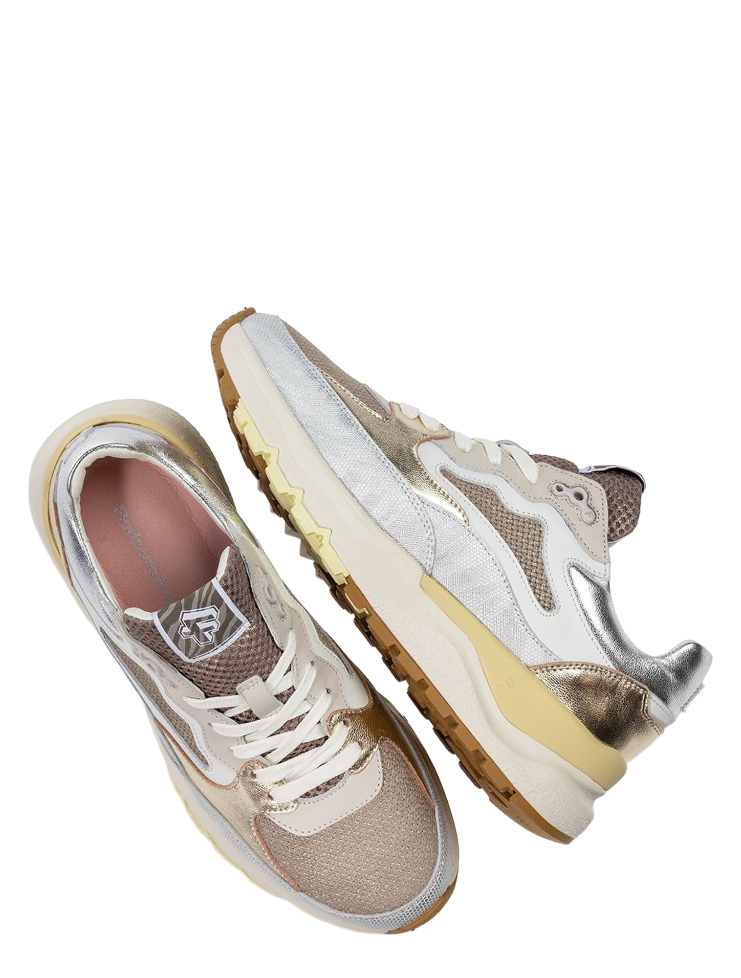 Floris van Bommel - Treni 10163 01.09 Taupe - Dames - Sneakers - Lage Sneakers - 51491_77_3