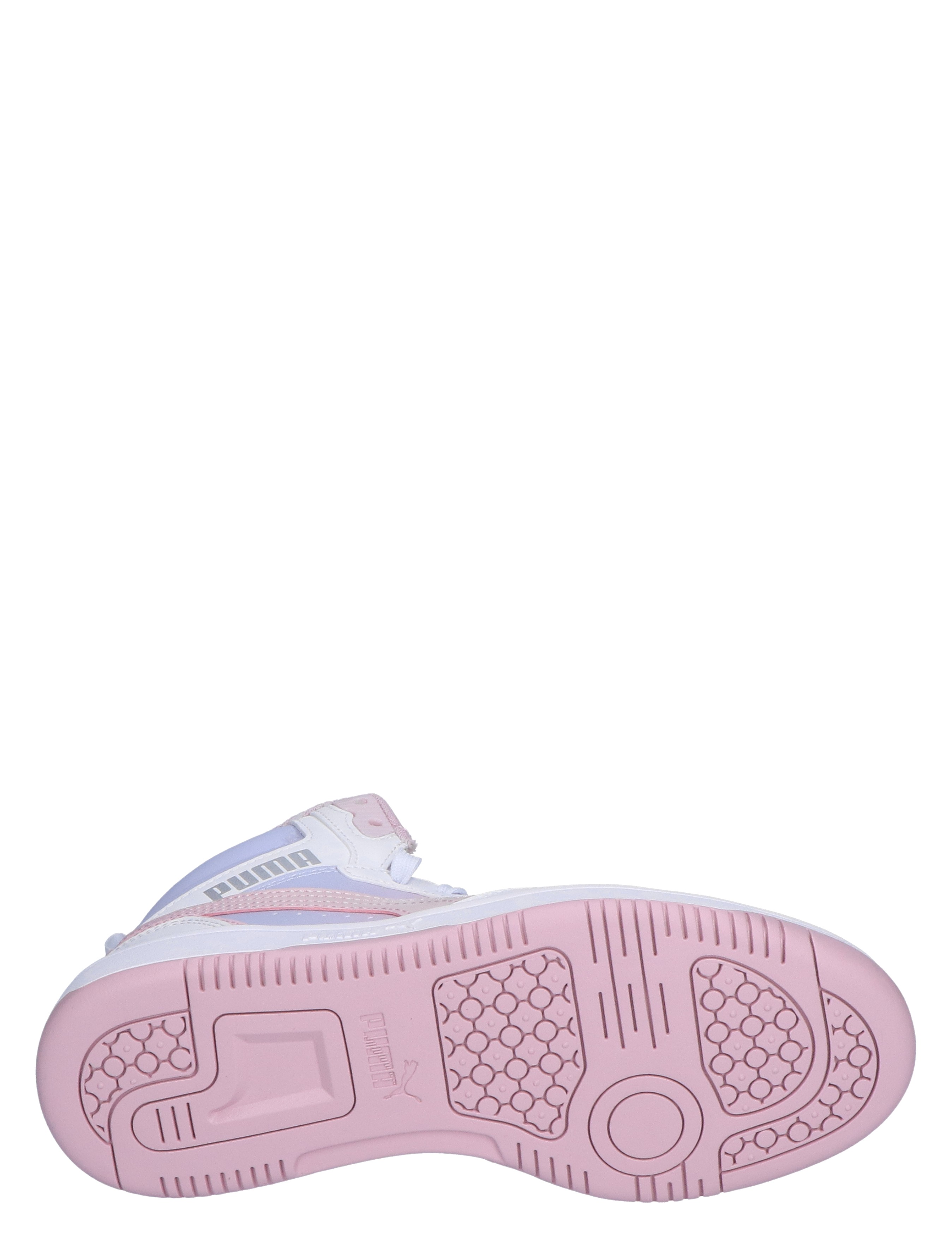 Puma - Rebound V6 Mid Blurry Dreams White Mauve Cool - Meisjes - Sneakers - Hoge Sneakers - 46453_84_8