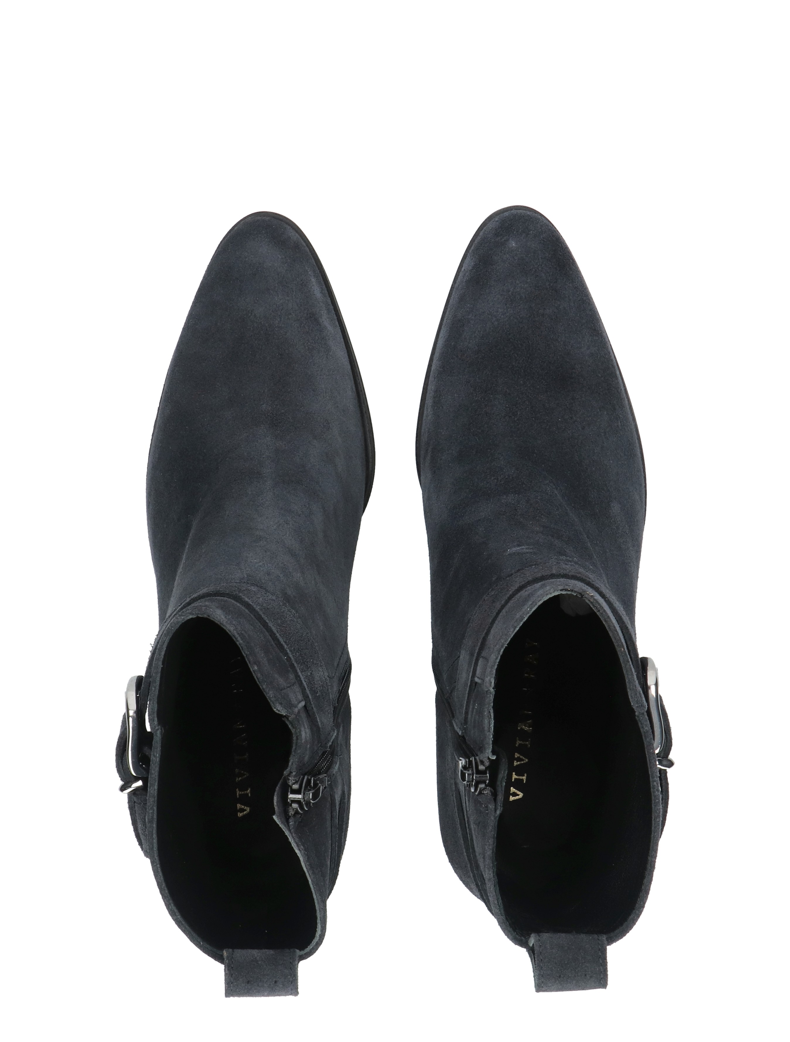 boots, ankle boots,  suède, donkerblauw, slip-on