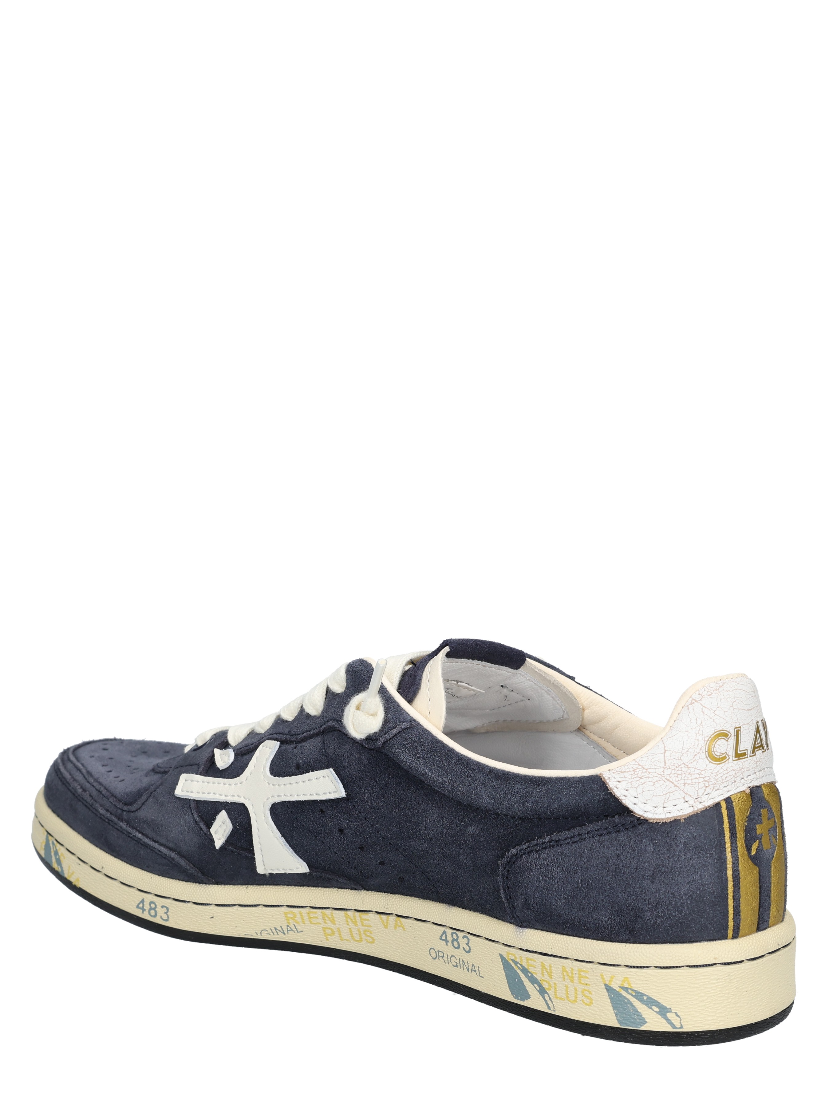 Premiata - BSKT Clay Men 7708 Navy - Heren - Lage Sneakers - Sneakers - 48274_33_4