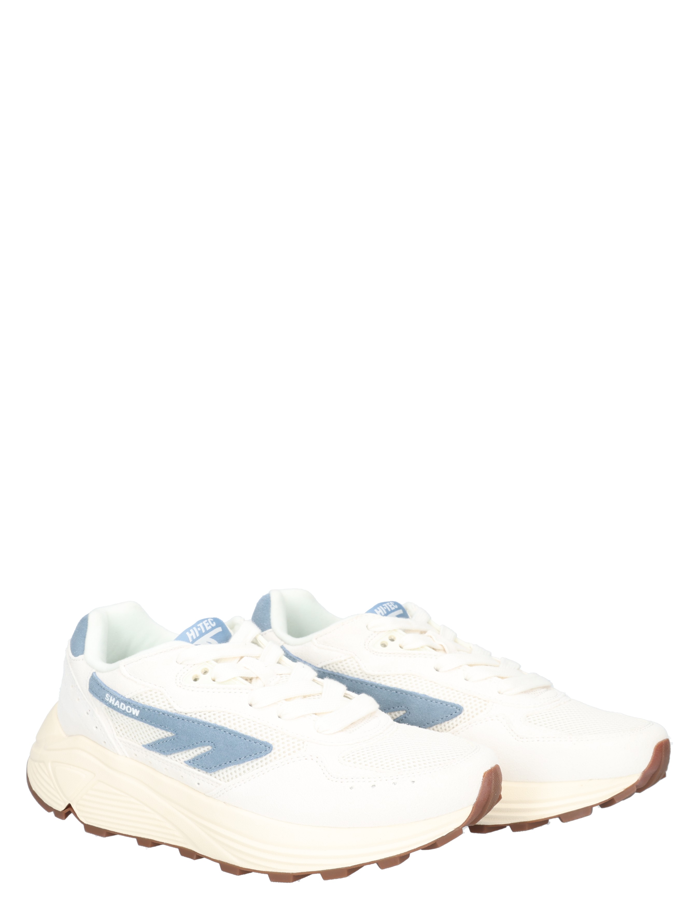 sneakers, witte sneakers, mesh, wit-blauw, loop-/hardloopschoenen