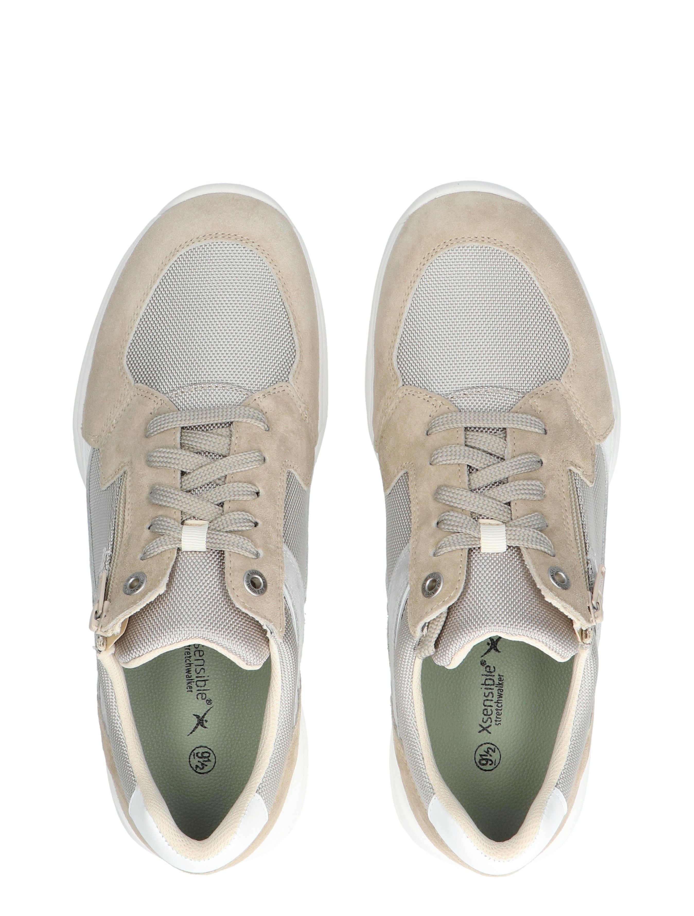 Xsensible - 30088.1 401 Beige H-Wijdte - Heren - Veterschoenen - Casual Veterschoenen - 41294_77_7