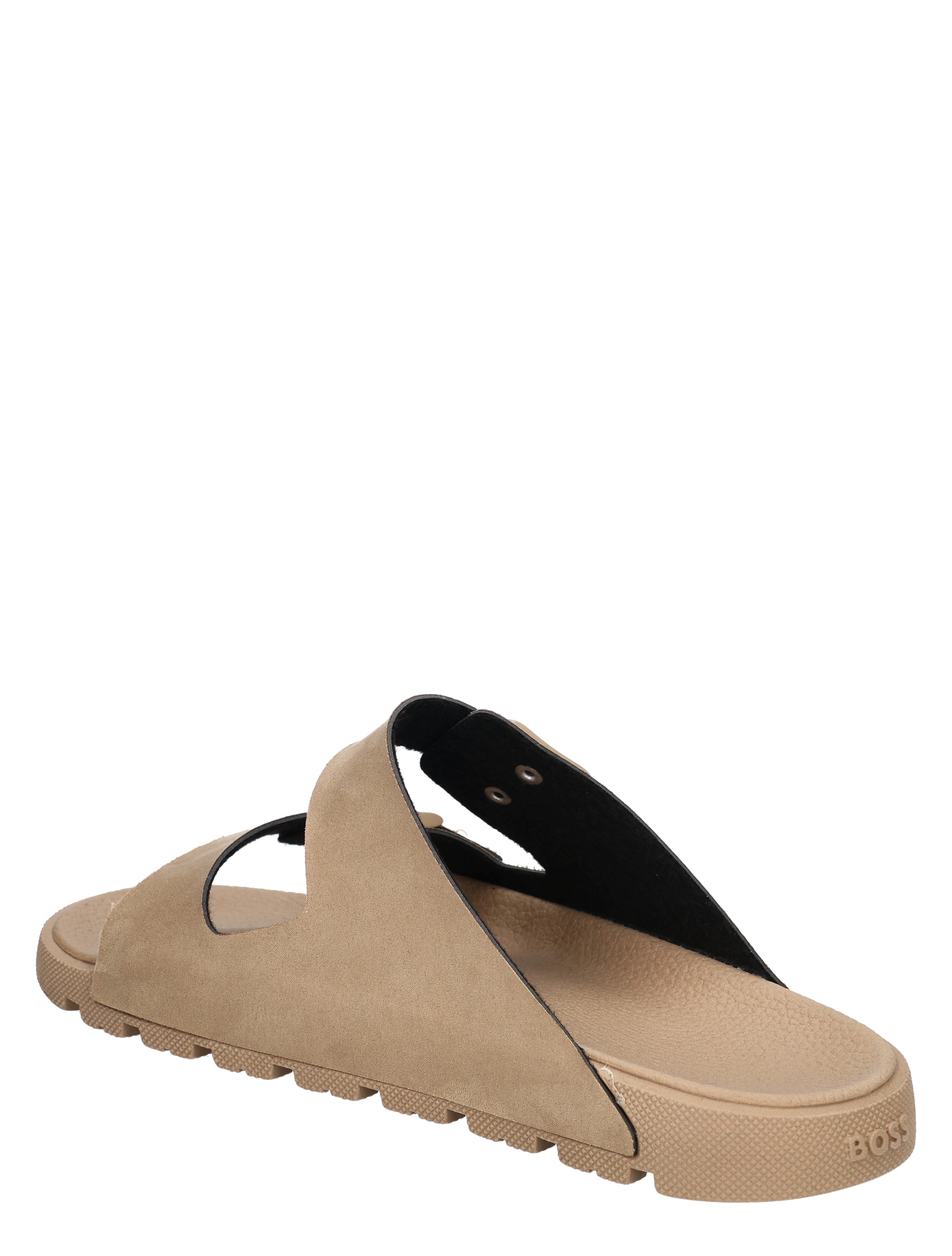 slippers, sandalen, sandalen met band, natuurlijke kleur, slip-on