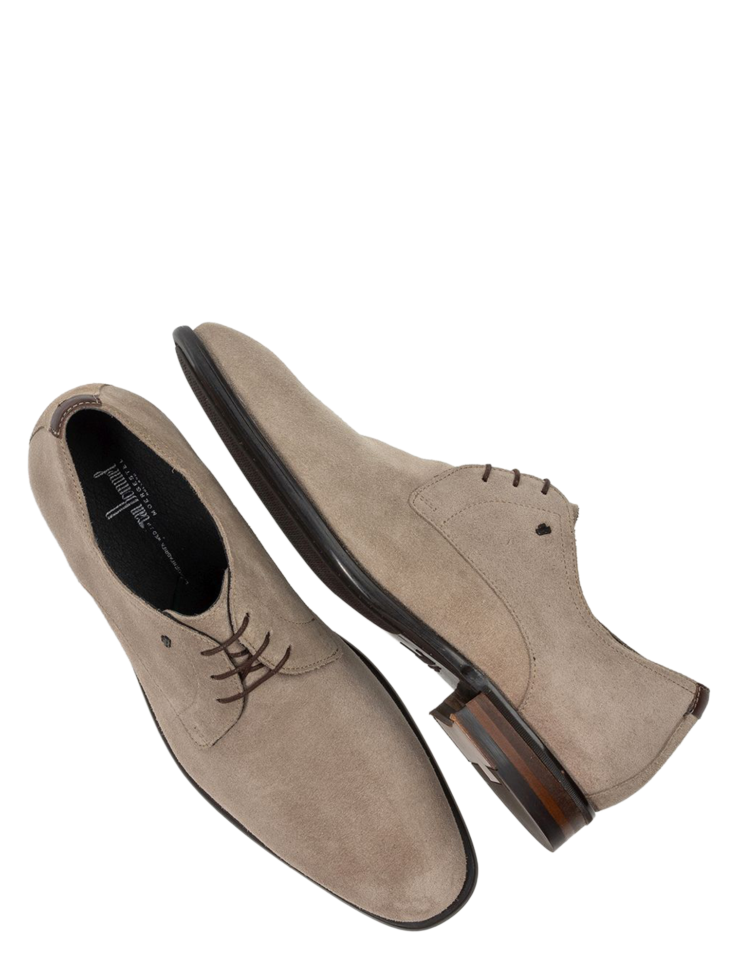 Van Bommel - SBM-30165 02.02 LightBrown H-Wijdte - Heren - Veterschoenen - Nette Veterschoenen - 51385_77_3