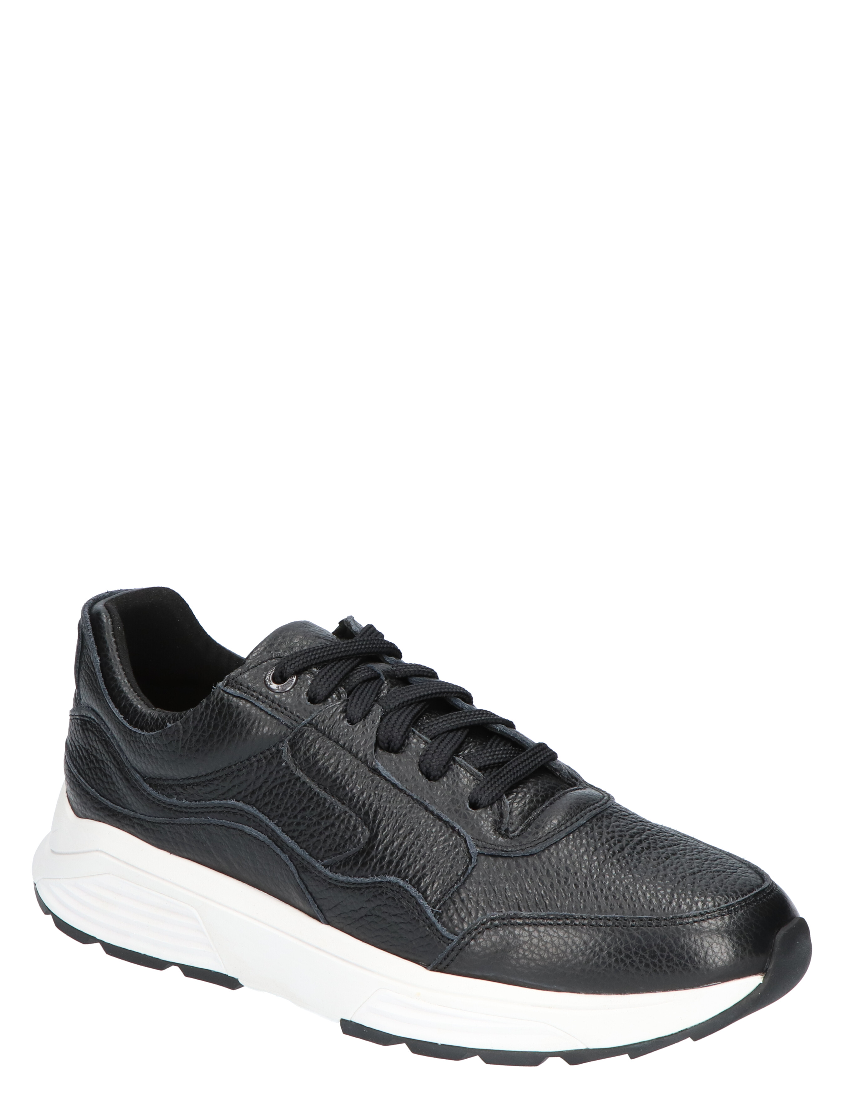 Xsensible - 33200.5 HX Golden Gate Men Black Grain H-Wijdte - Heren - Veterschoenen - Casual Veterschoenen - Lage Sneakers - Sneakers - 39928_11_3