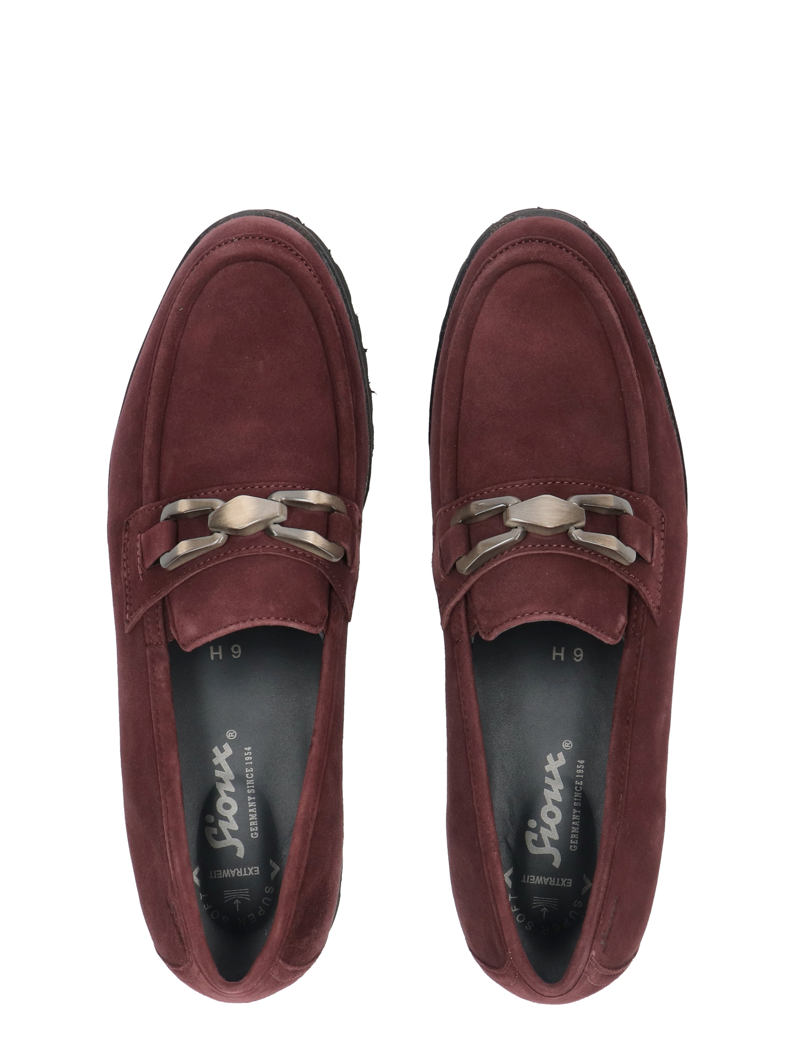 loafers, slipper, burgundy, metal buckle, suede