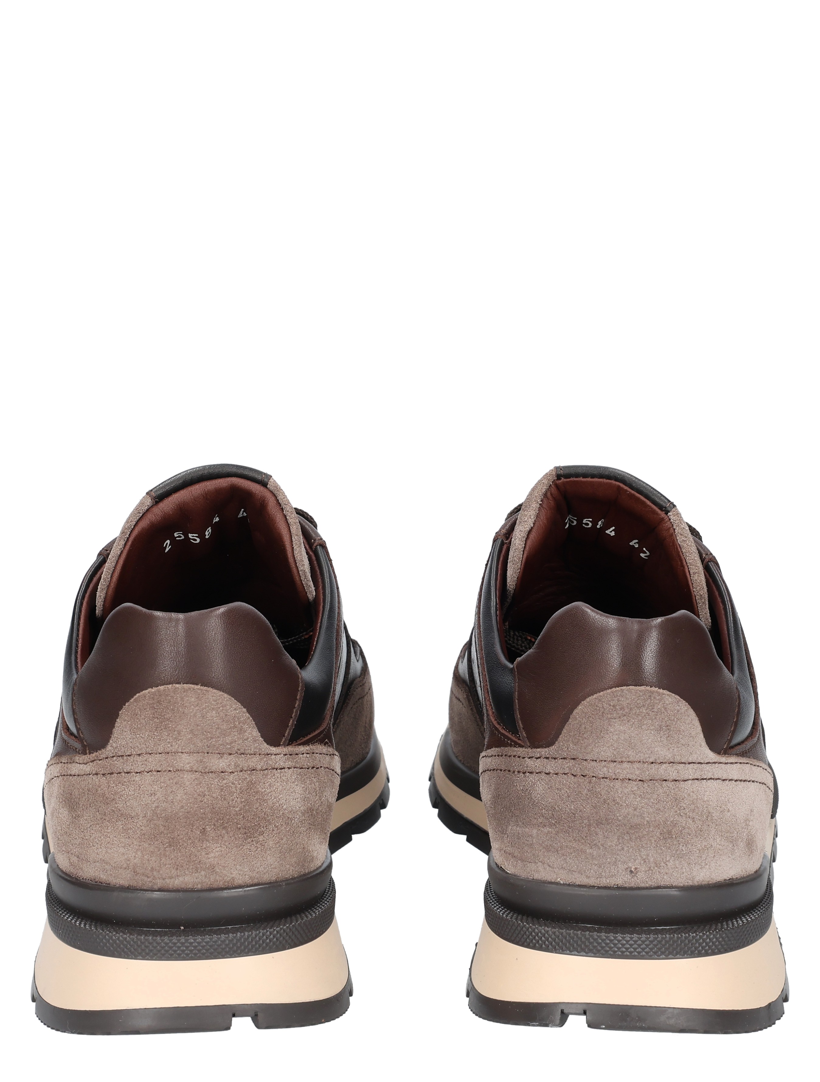 sneakers, bruin, suede, leer, terracezool