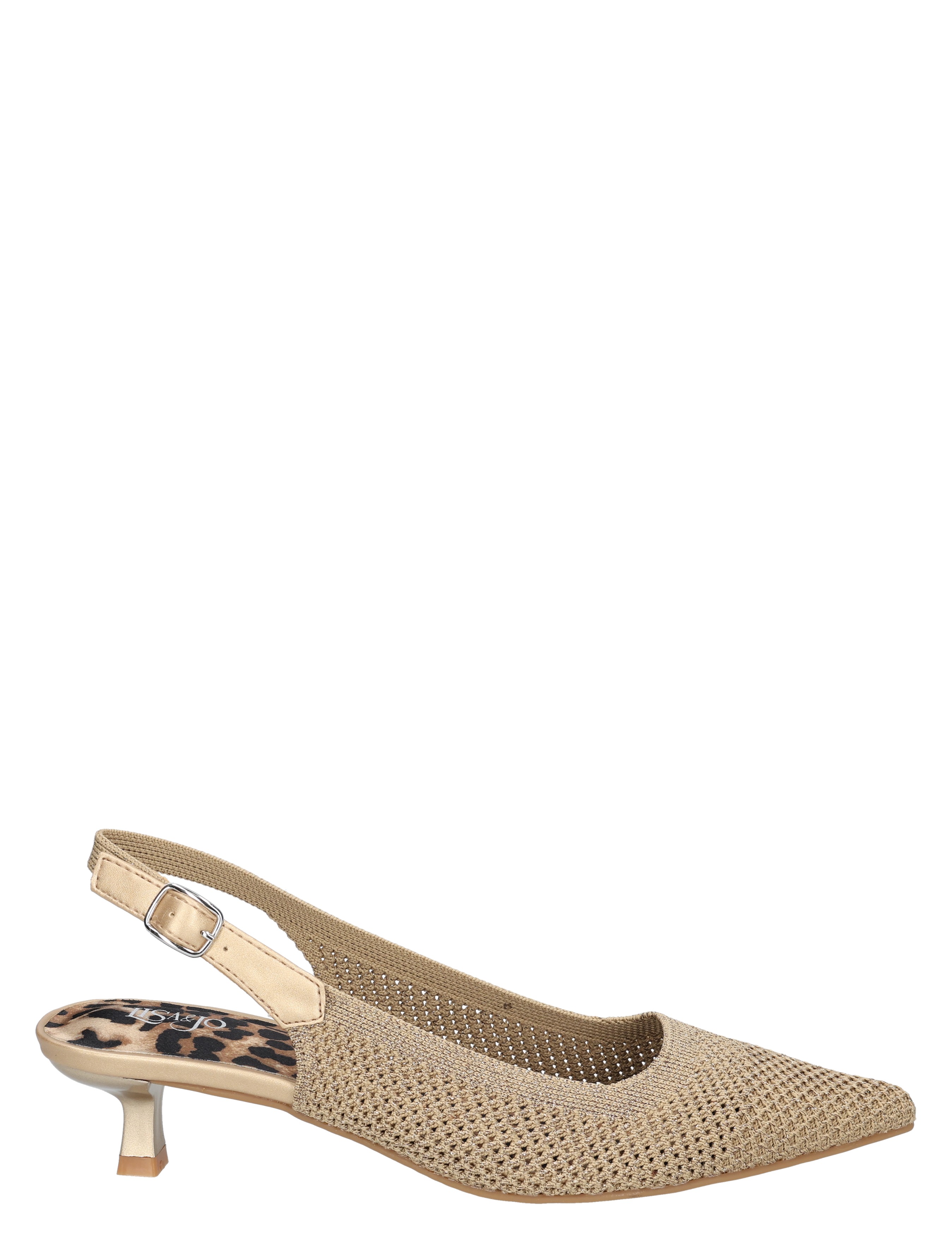 Lisa & Jo - Zuza Gold Silver Knitt - Dames - Pumps - 50871_53_1