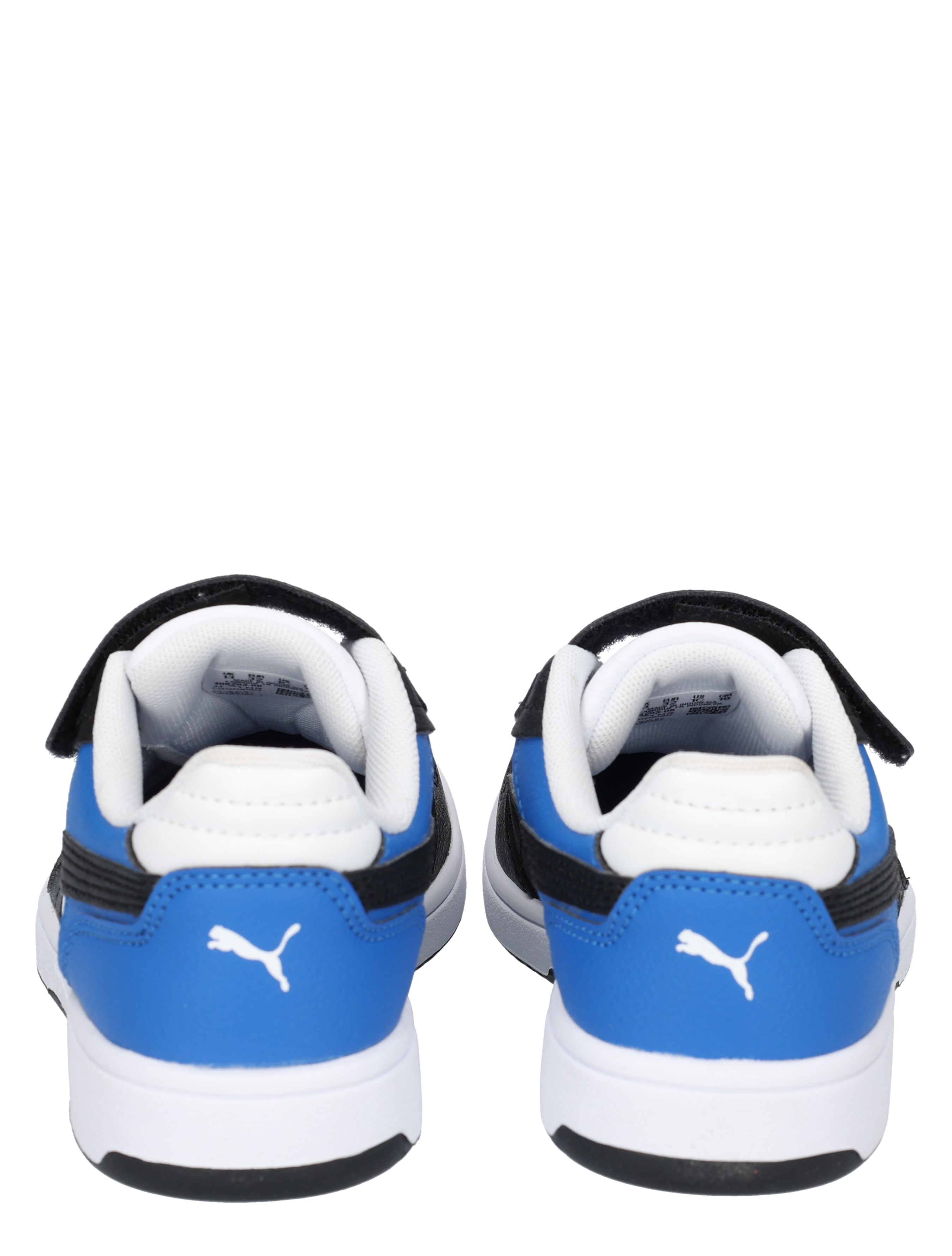 sneakers, sportschoenen, blauw, wit-afwerking, puma-logo
