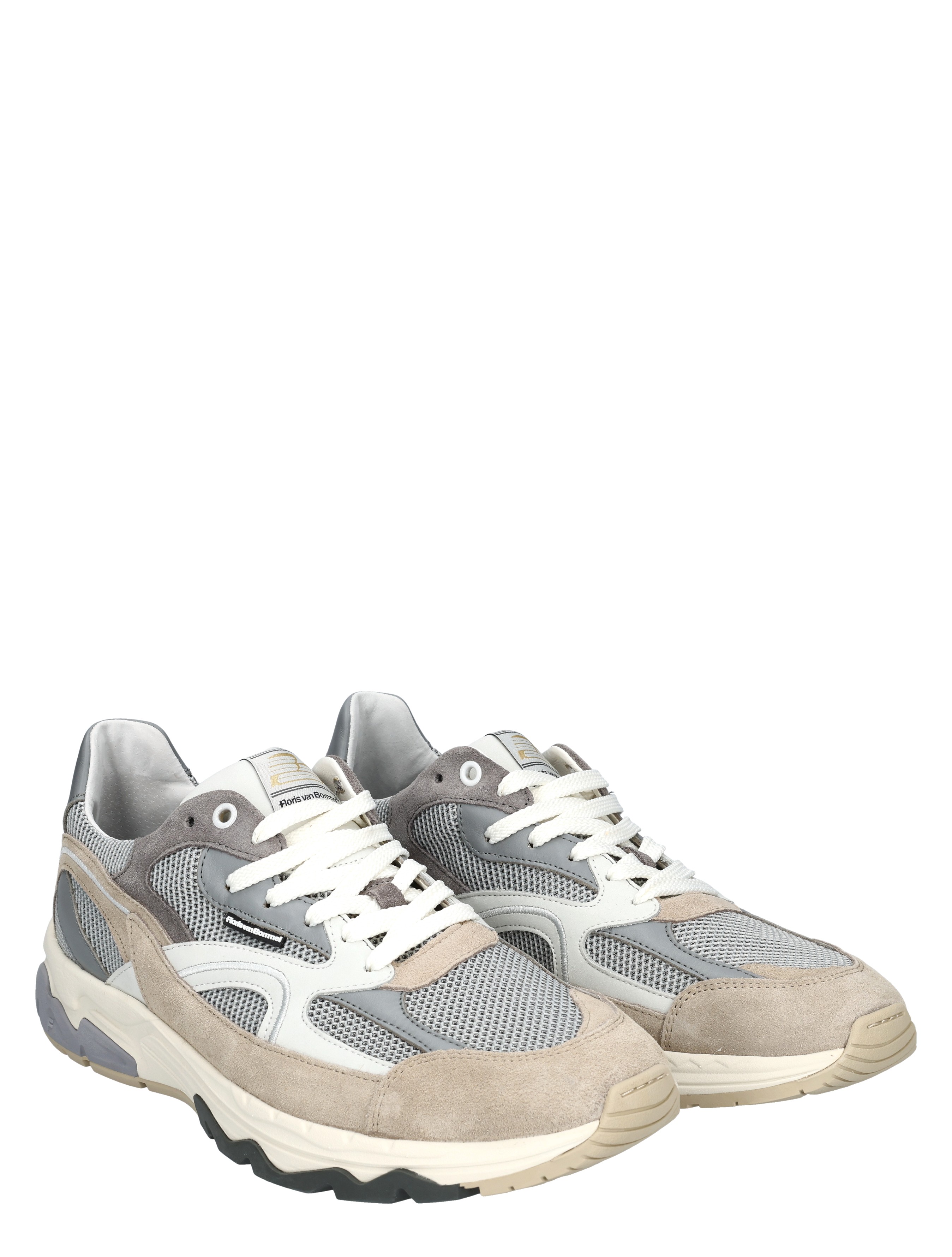 sneakers, grijze sneakers, mesh, suède, sportieve schoen