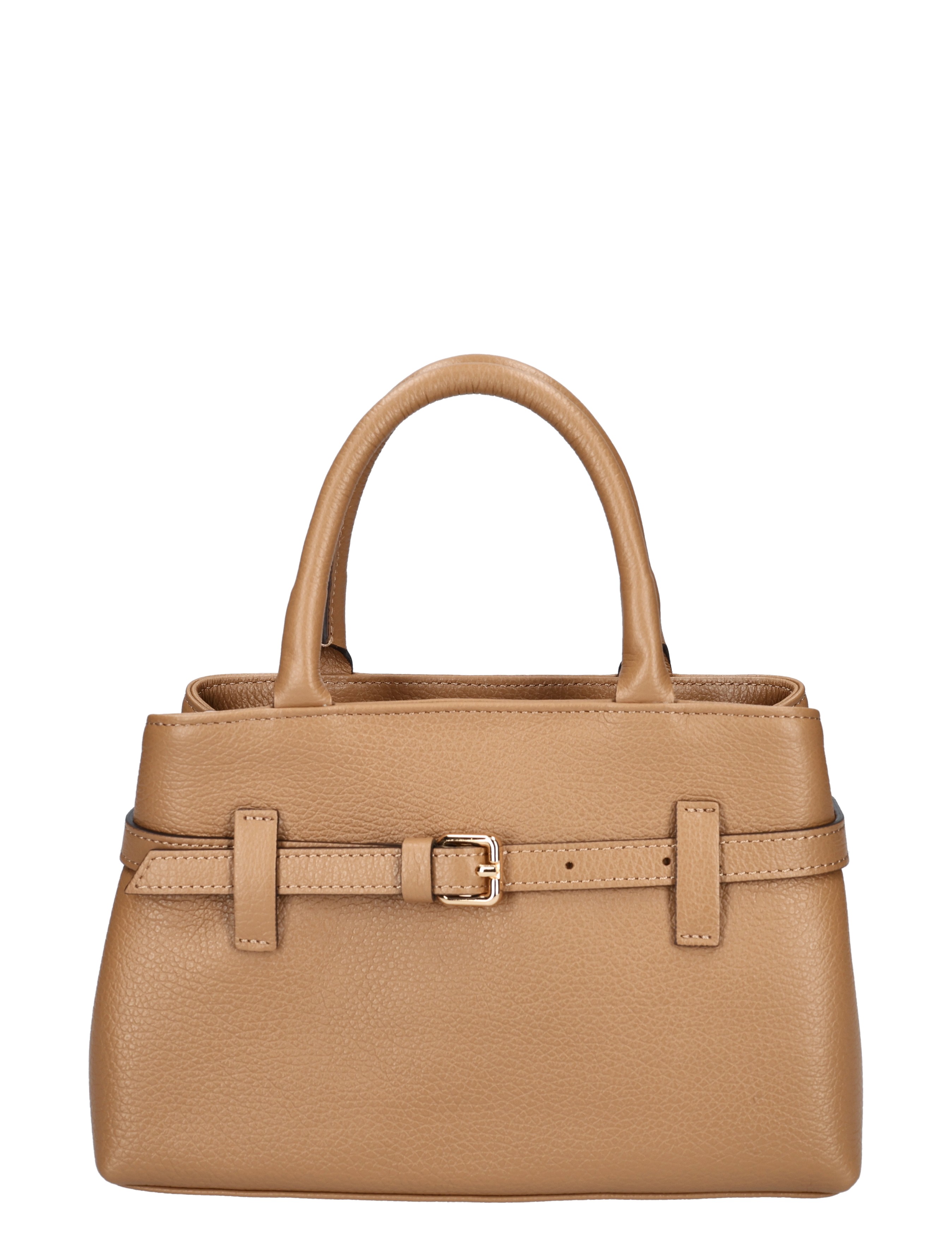 handtas, leer, riem, klein, camelkleur