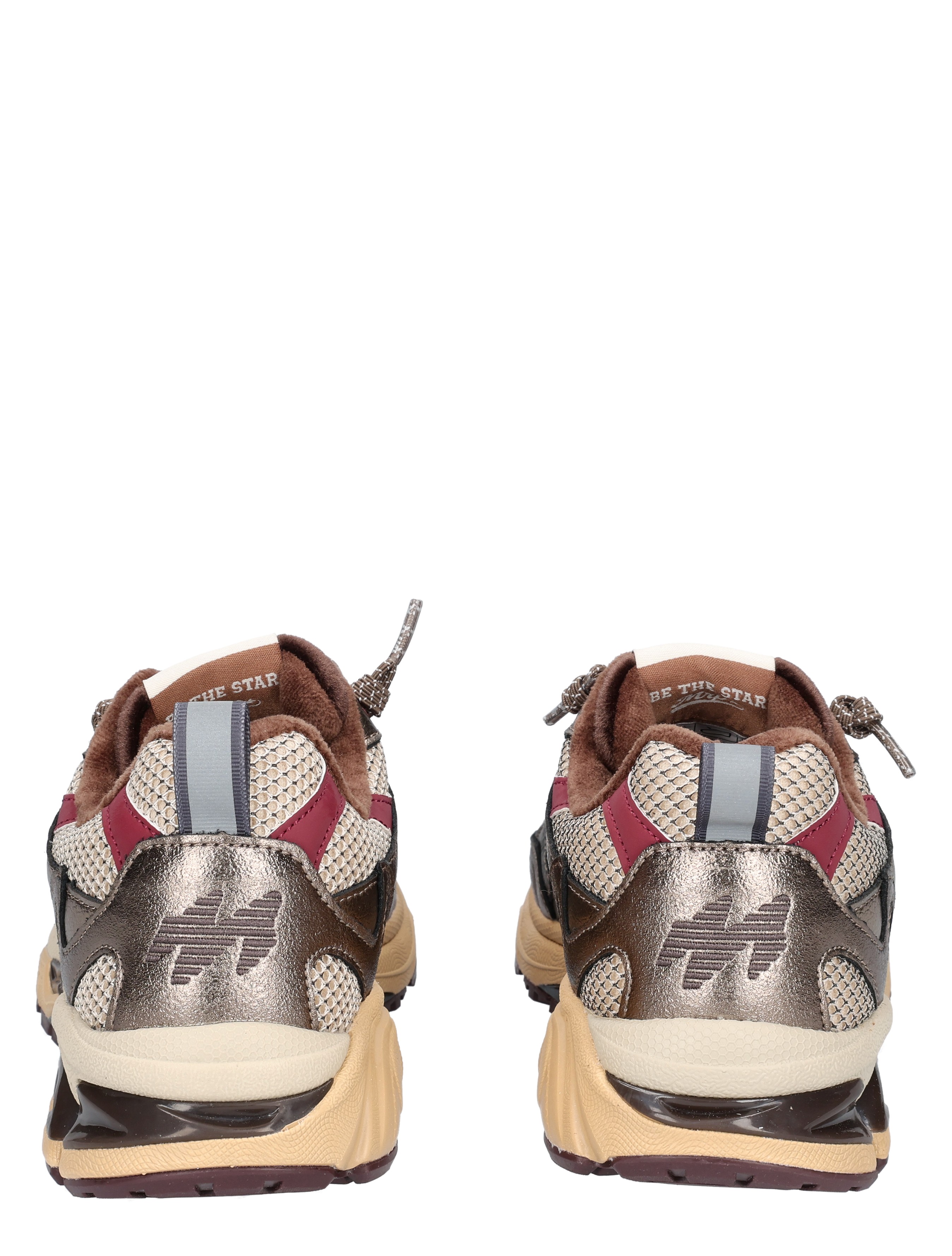 sneakers, wandelschoenen, mesh, suède, betonkleur