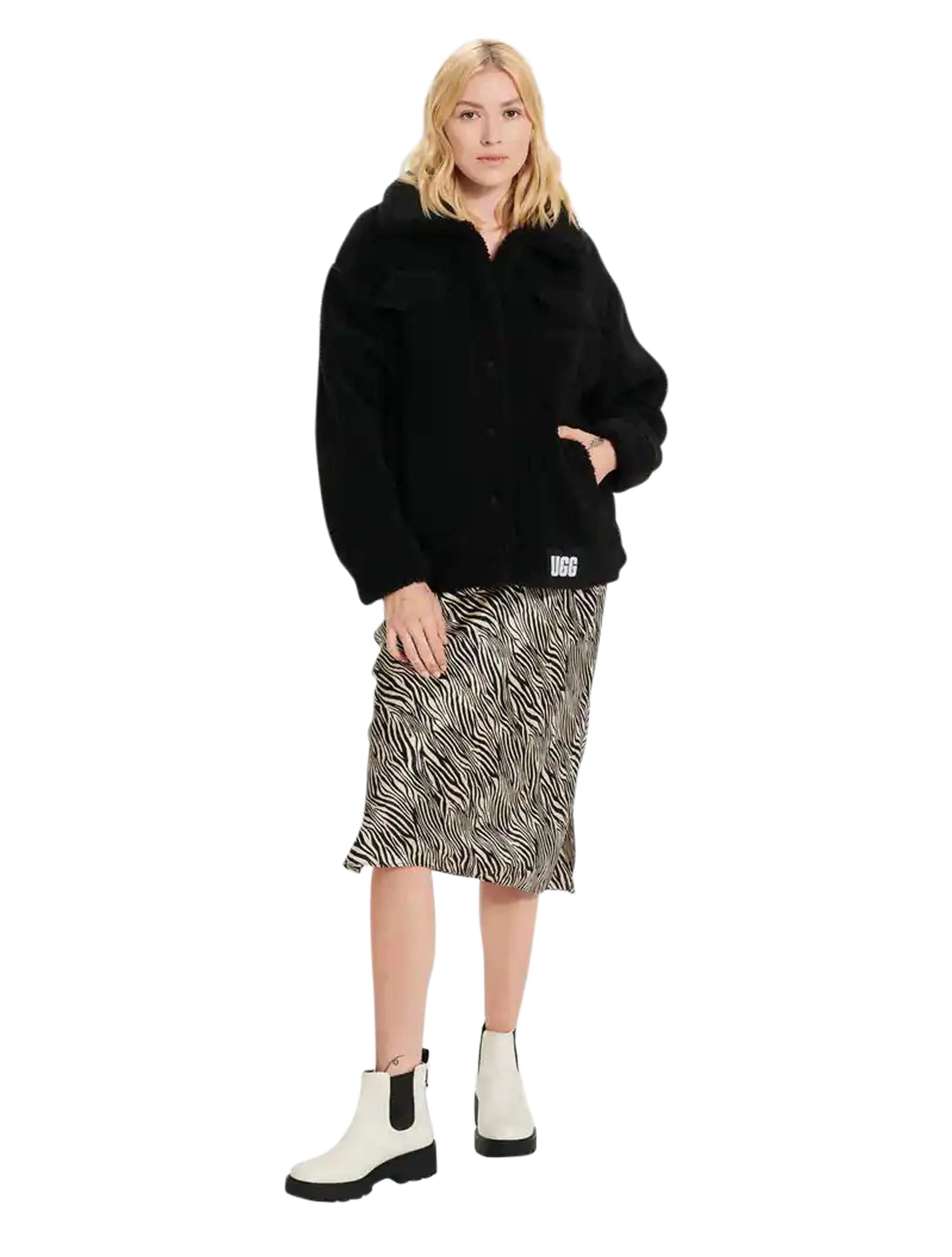 UGG - Frankie Sherpa Tucker Jacket Black - Dames - Jassen en Jacks - 35914_11_4