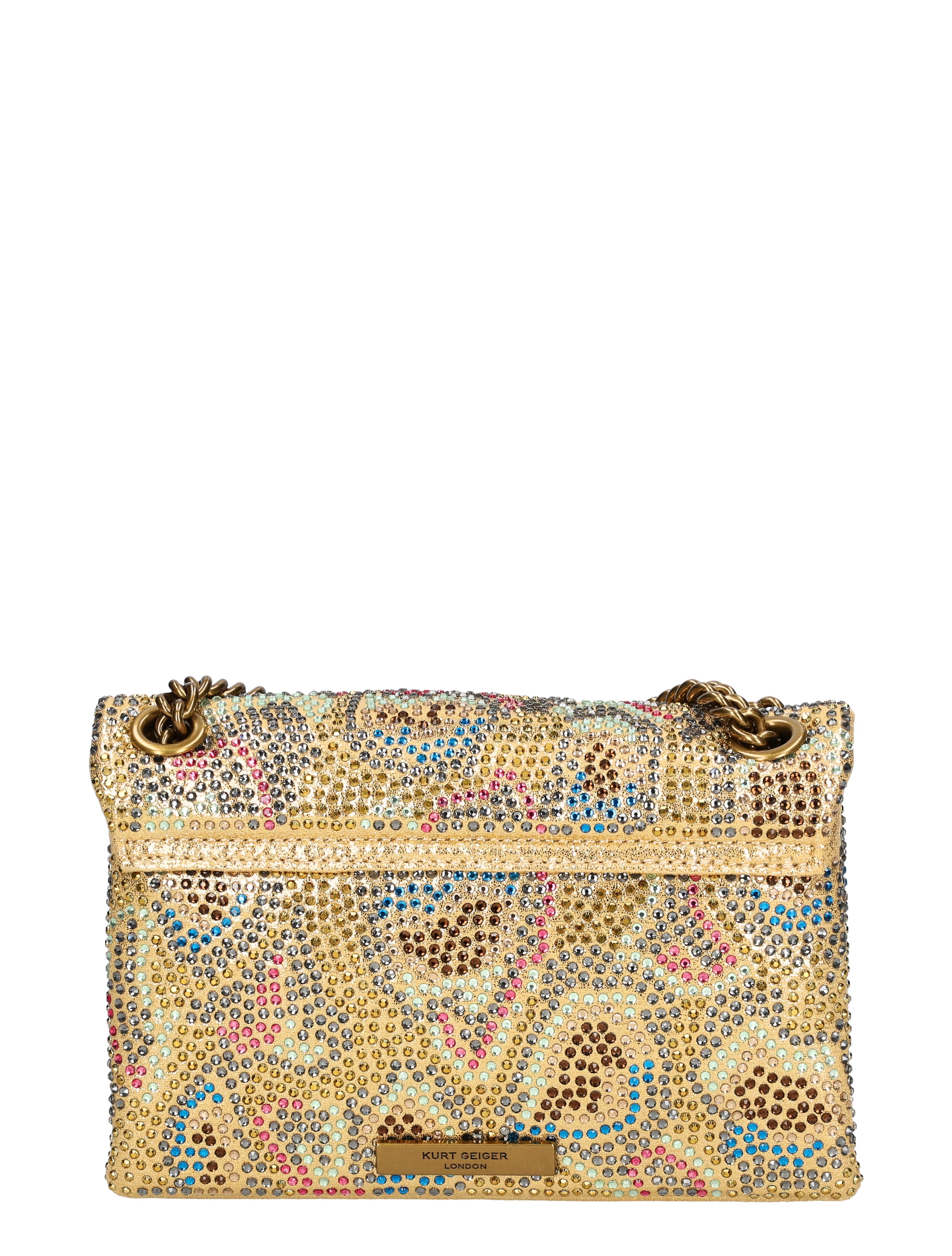Kurt Geiger - Fabric Mini Kensington Bag 94 Musterd - Dames - Schoudertassen - 49583_53_2