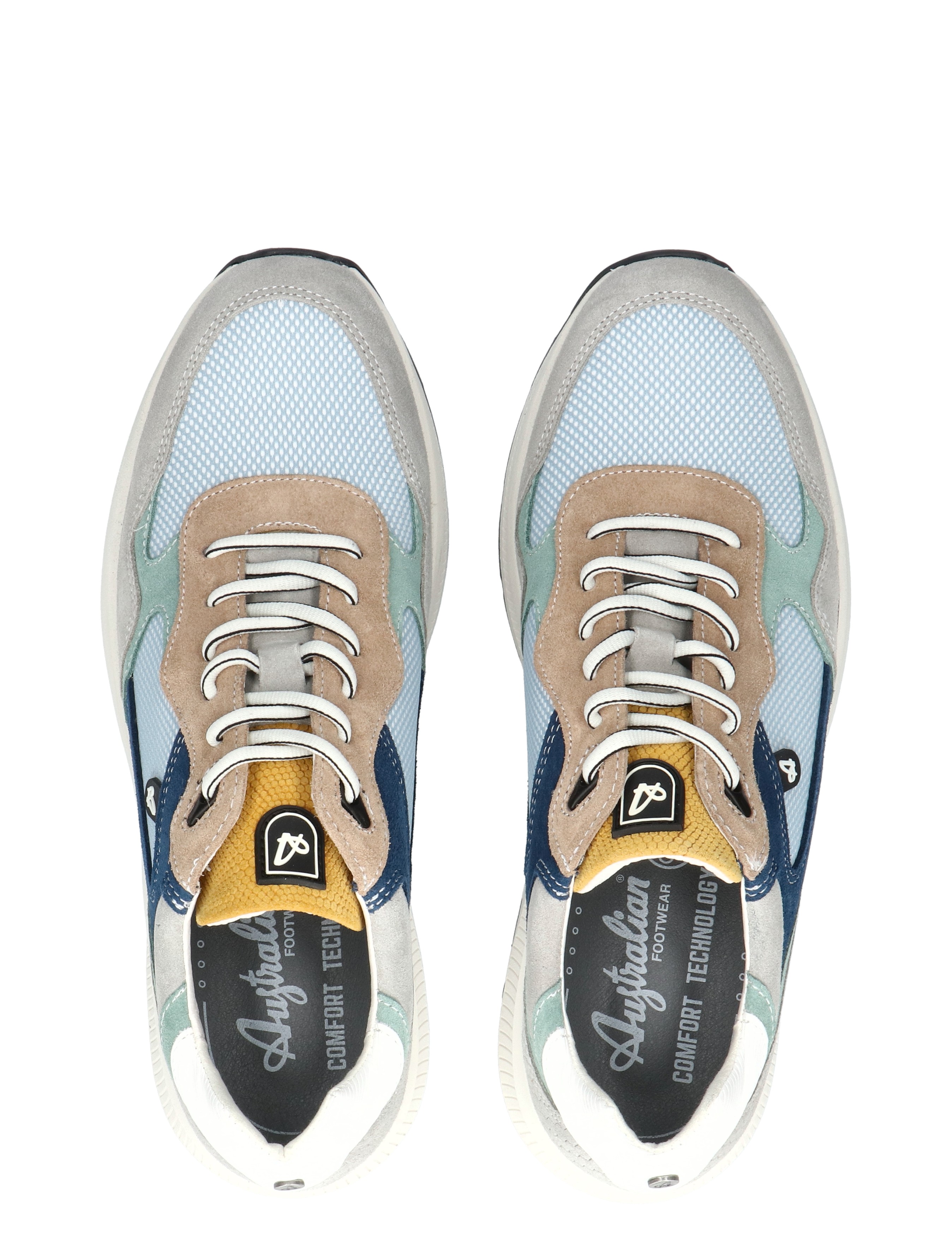 Australian - Cadiz H 15.1714.01.SLH Blue Beige Gree - Heren - Veterschoenen - Casual Veterschoenen - 50779_73_8