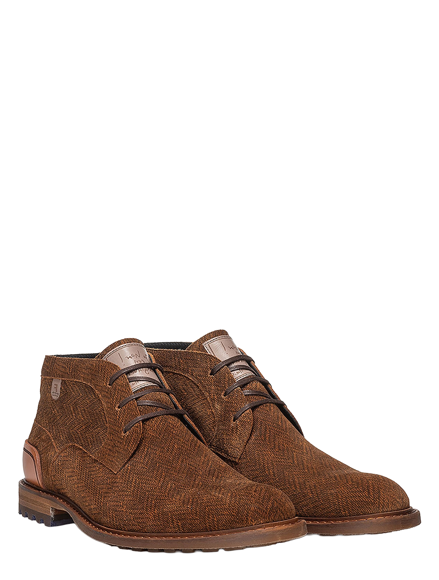 Floris van Bommel - Crepi SFM-50159 23-01 Cognac H-Wijdte - Heren - Boots - Veter Boots - 50139_02_2