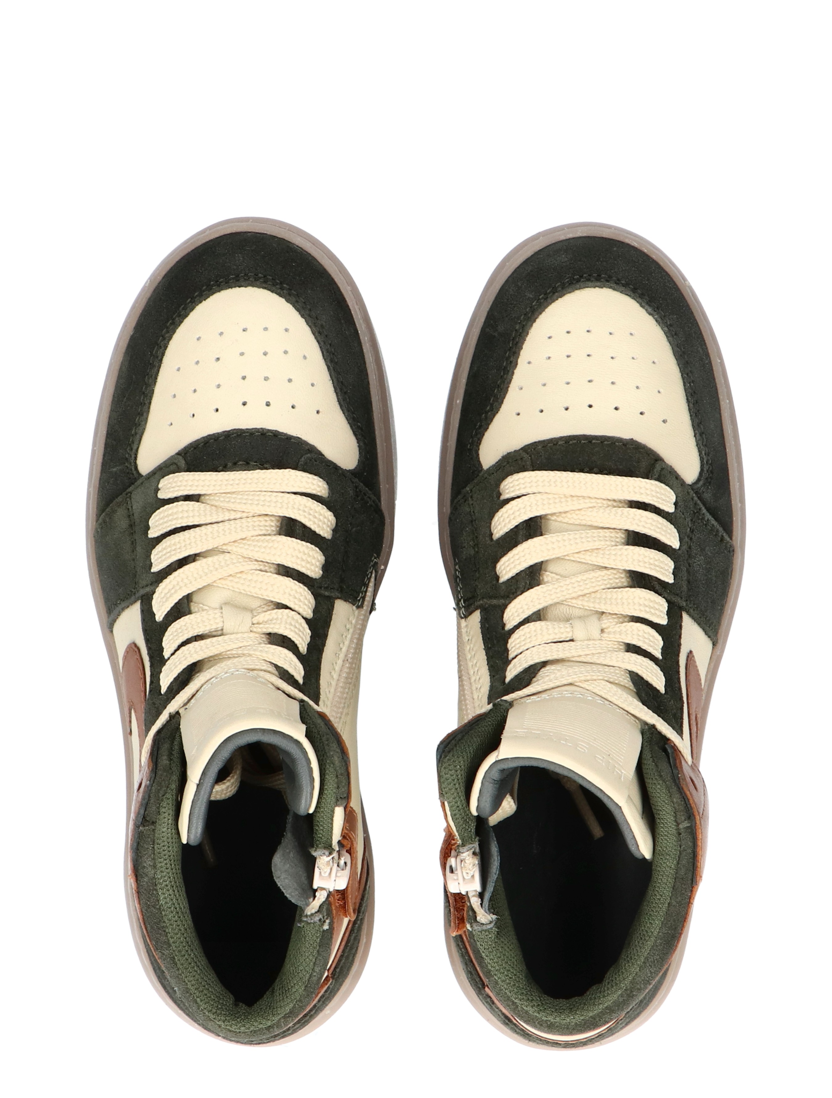 Hip - H1665 Green Combi - Meisjes - Jongens - Sneakers - Sneakers - Hoge Sneakers - Hoge Sneakers - 42433_67_6