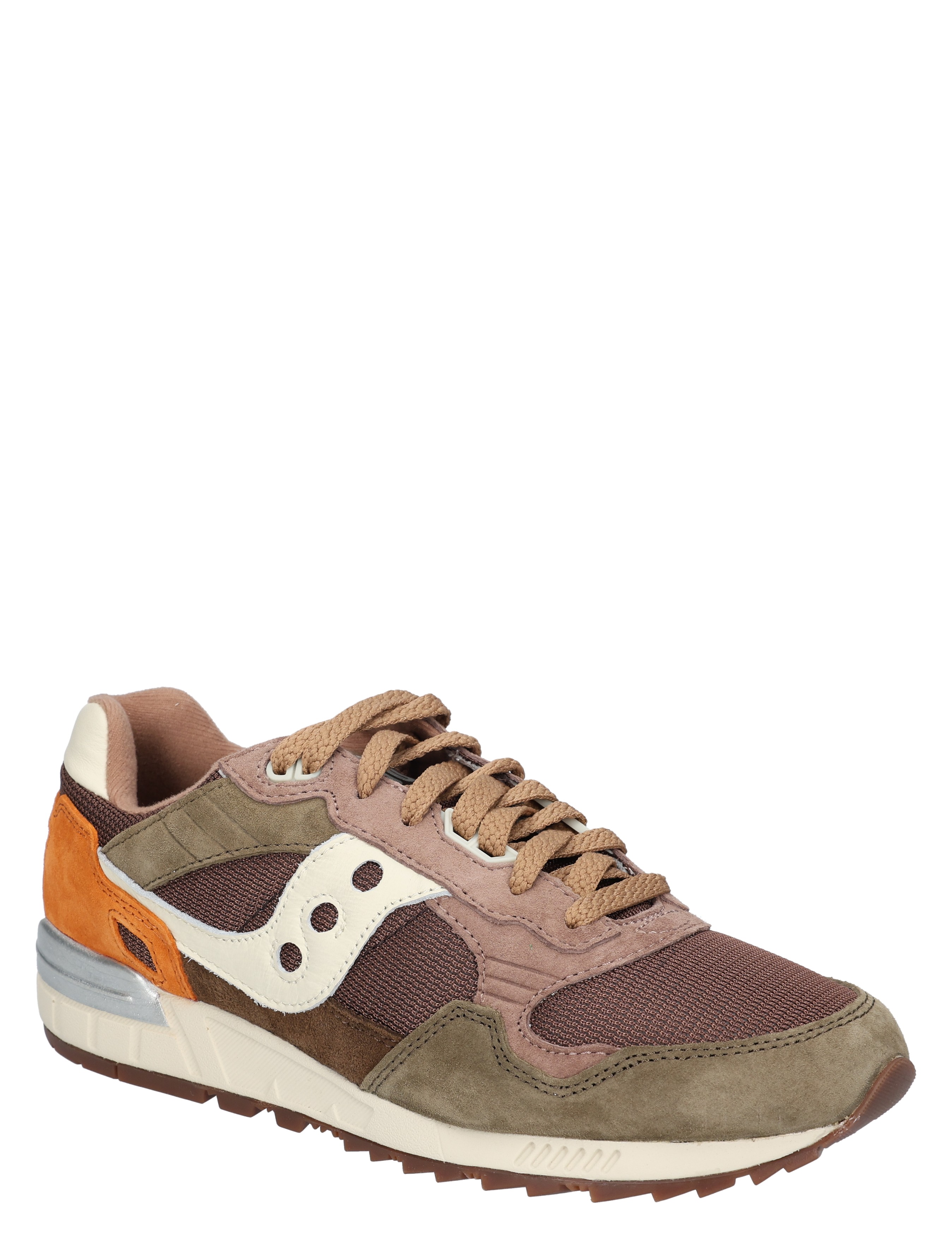 sneaker, gemengd-kleur, suède, mesh, luierszool?