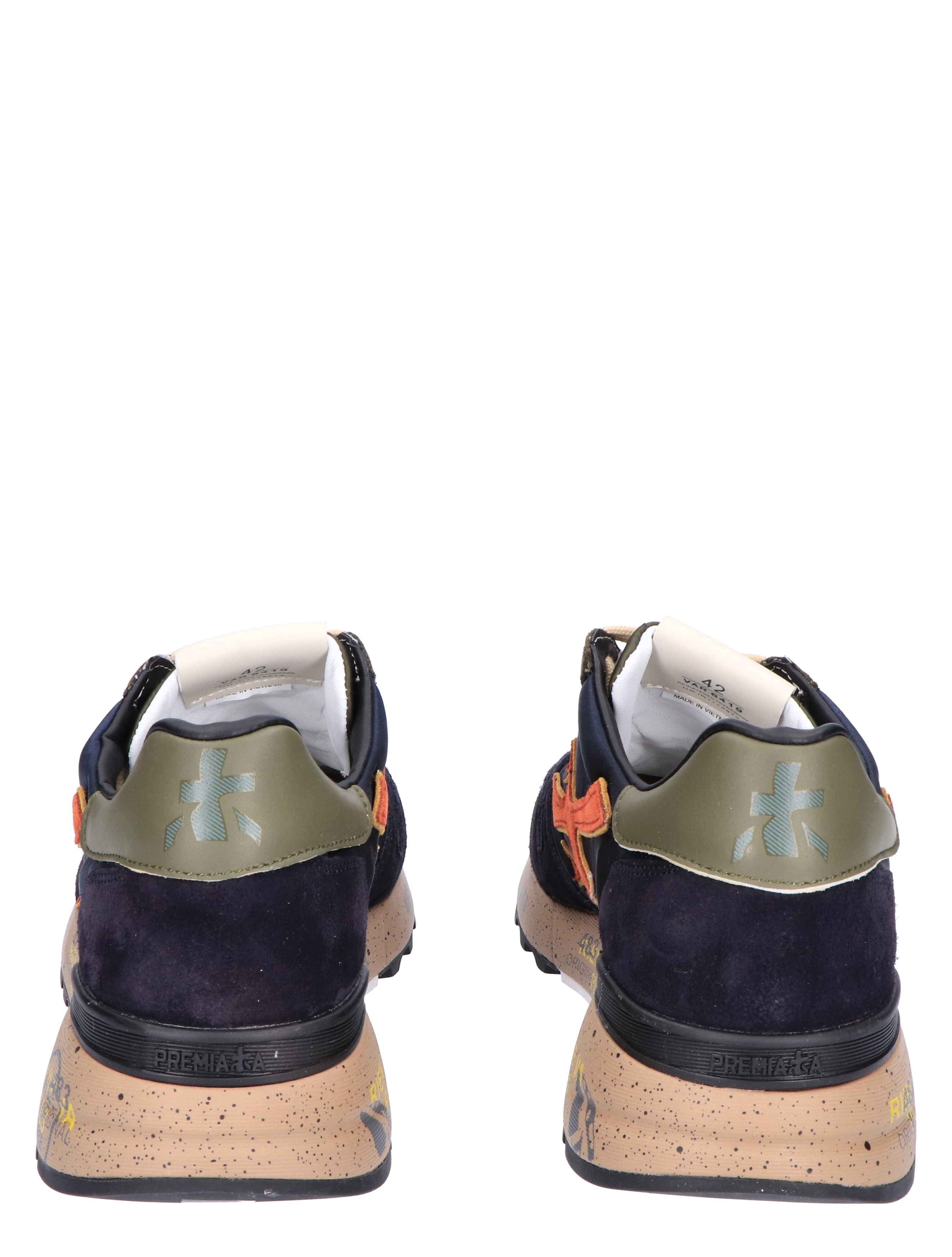 Premiata - Mick Men 6419 Blue Red - Heren - Lage Sneakers - Sneakers - 45568_34_6