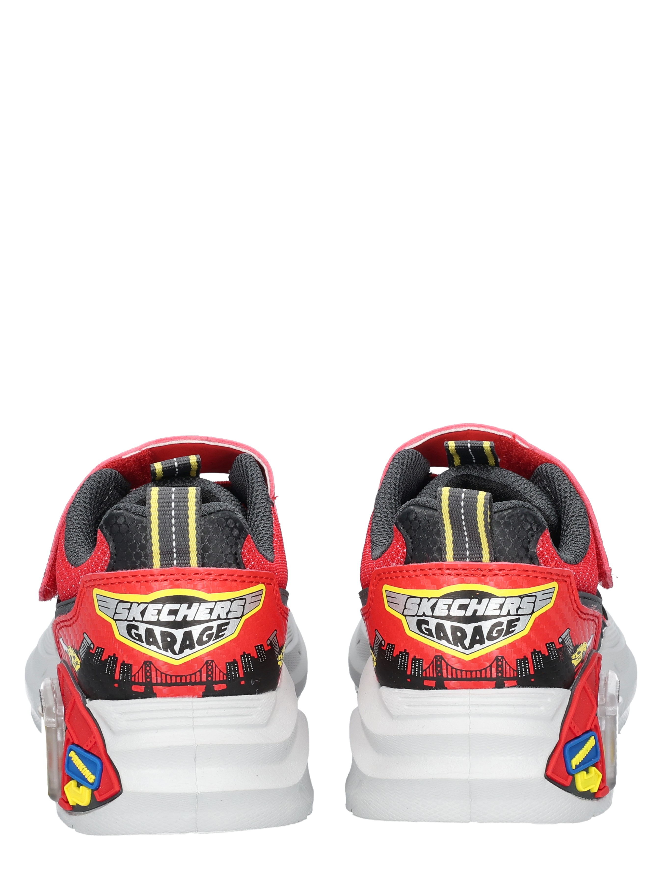 sneakers, sportschoes, red, garage, cityscape