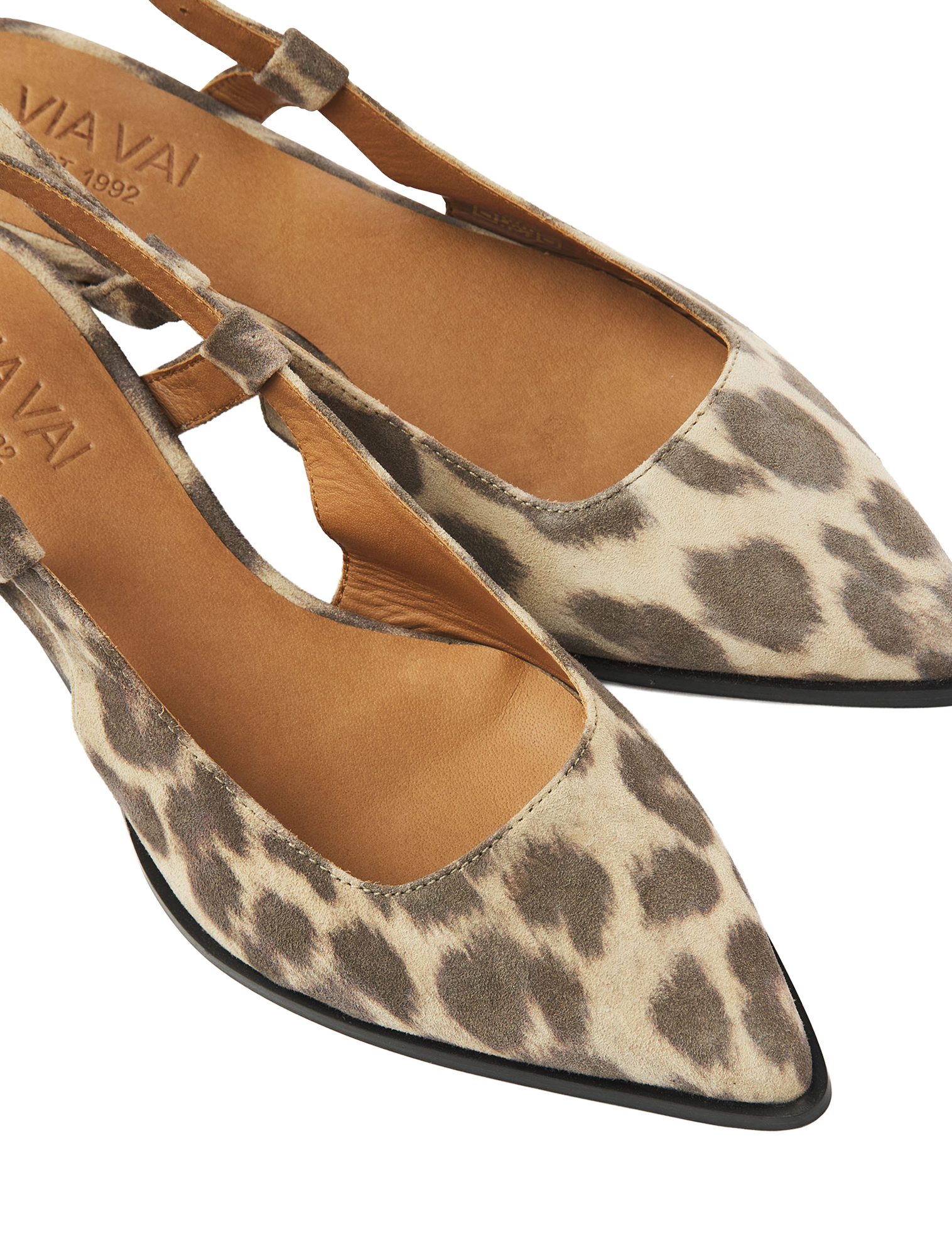 VIA VAI - 62396 Lea Elina 02-315 Giaguaro Brown - Dames - Slingbacks - 51364_72_5