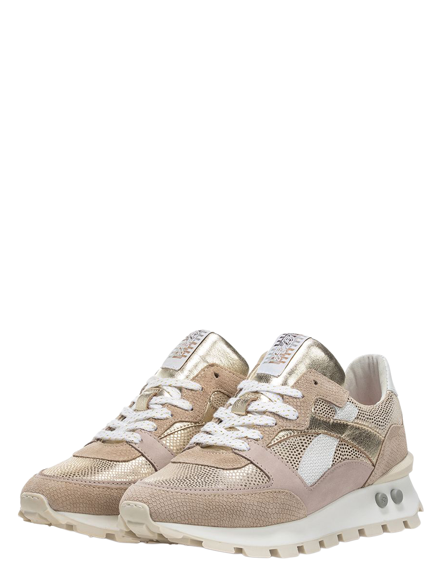 Floris van Bommel - Blokki 10157 07.05 Taupe - Dames - Sneakers - Lage Sneakers - 51486_53_2