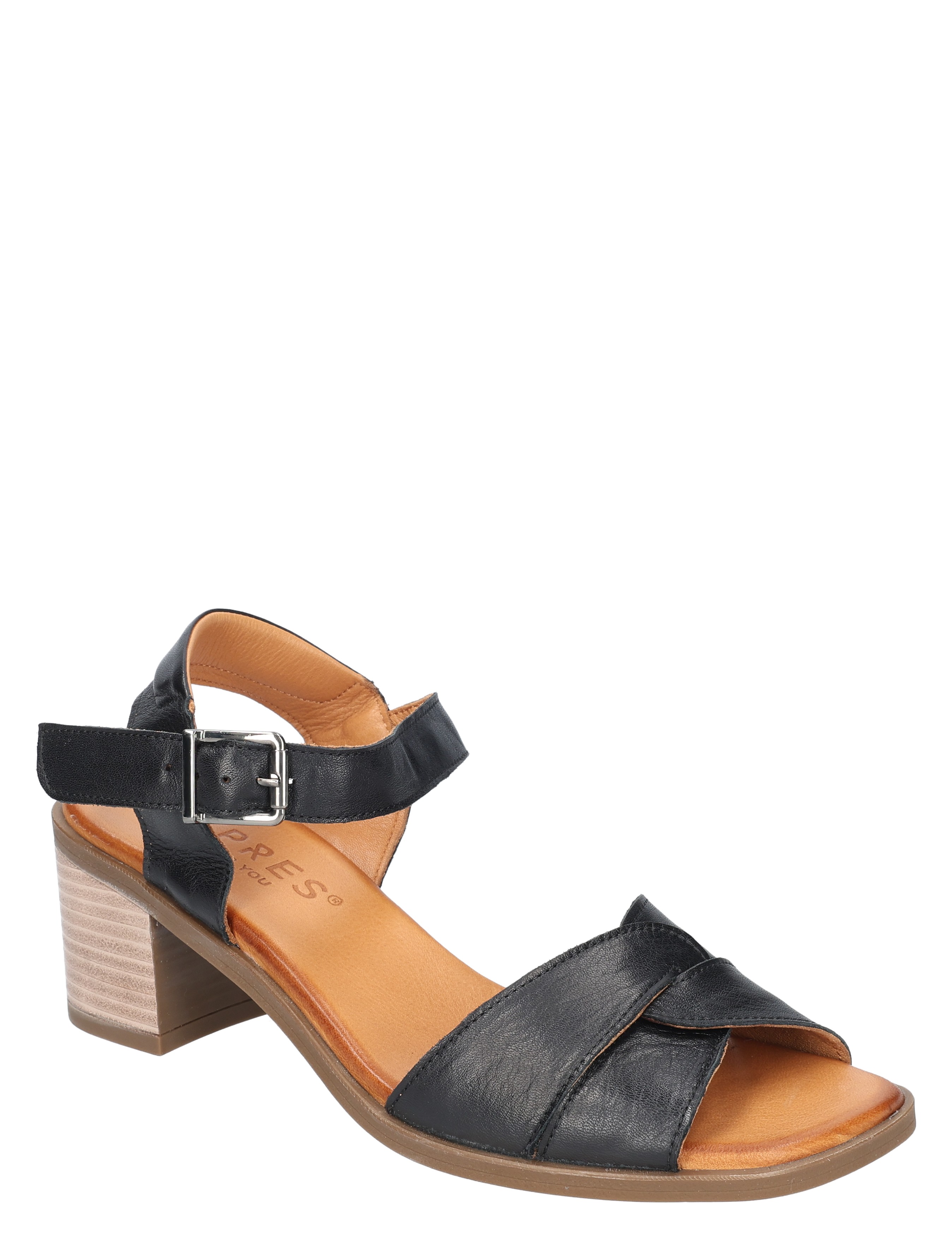 Cypres - Zoemi 2616148 Black Leather - Dames - Sandalettes - 50858_11_3