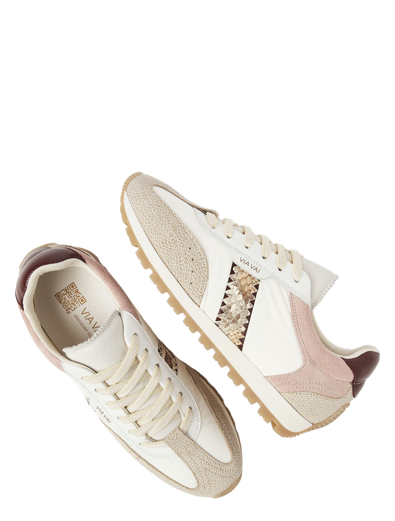 VIA VAI - 62399 Scott Sara 02-308 Cobra Cognac - Sneakers - Dames - Lage Sneakers - 51367_87_4