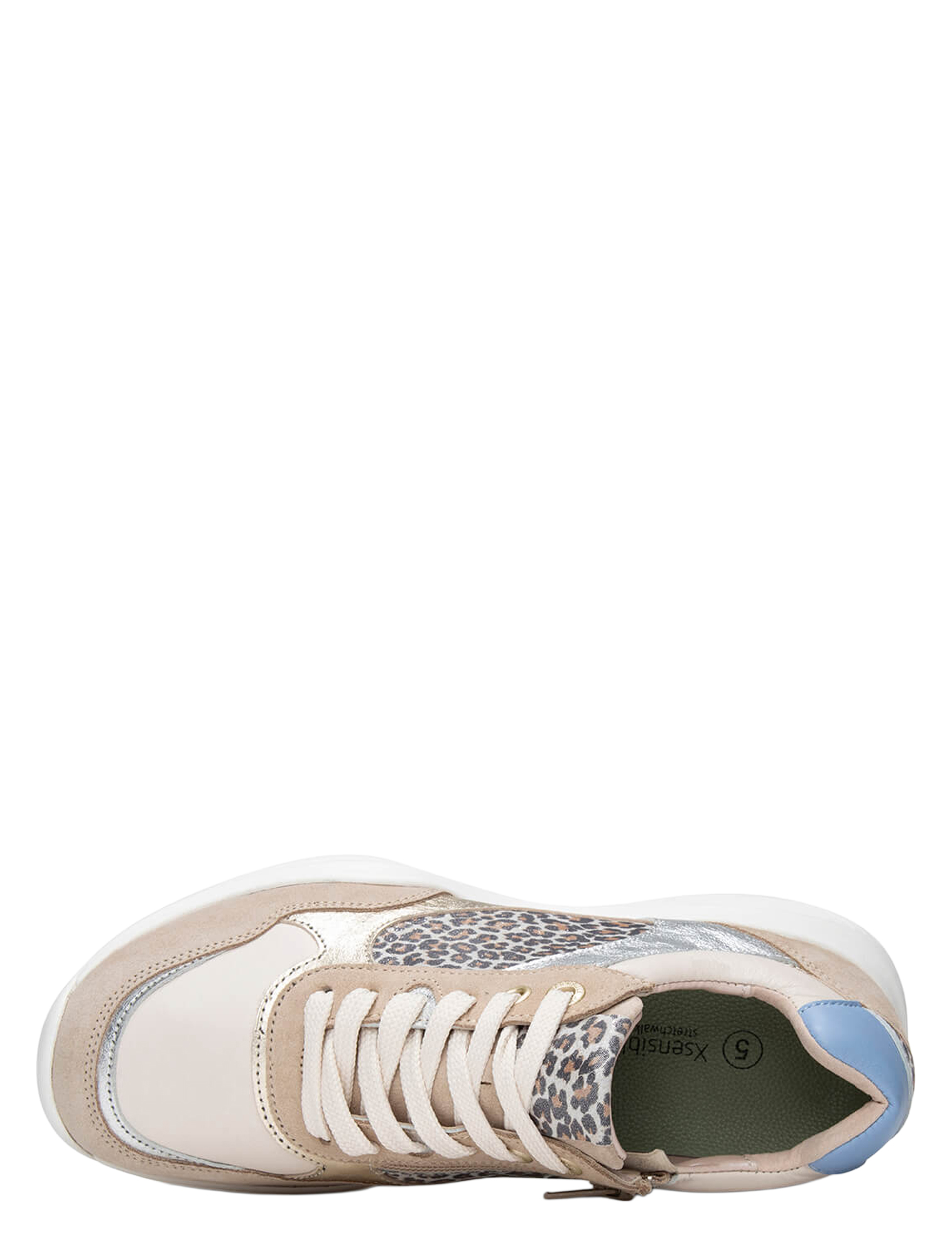 Xsensible - 32009.3  Taupe Fantasy H-Wijdte - Dames - Veterschoenen - Casual Veterschoenen - 51661_77_4