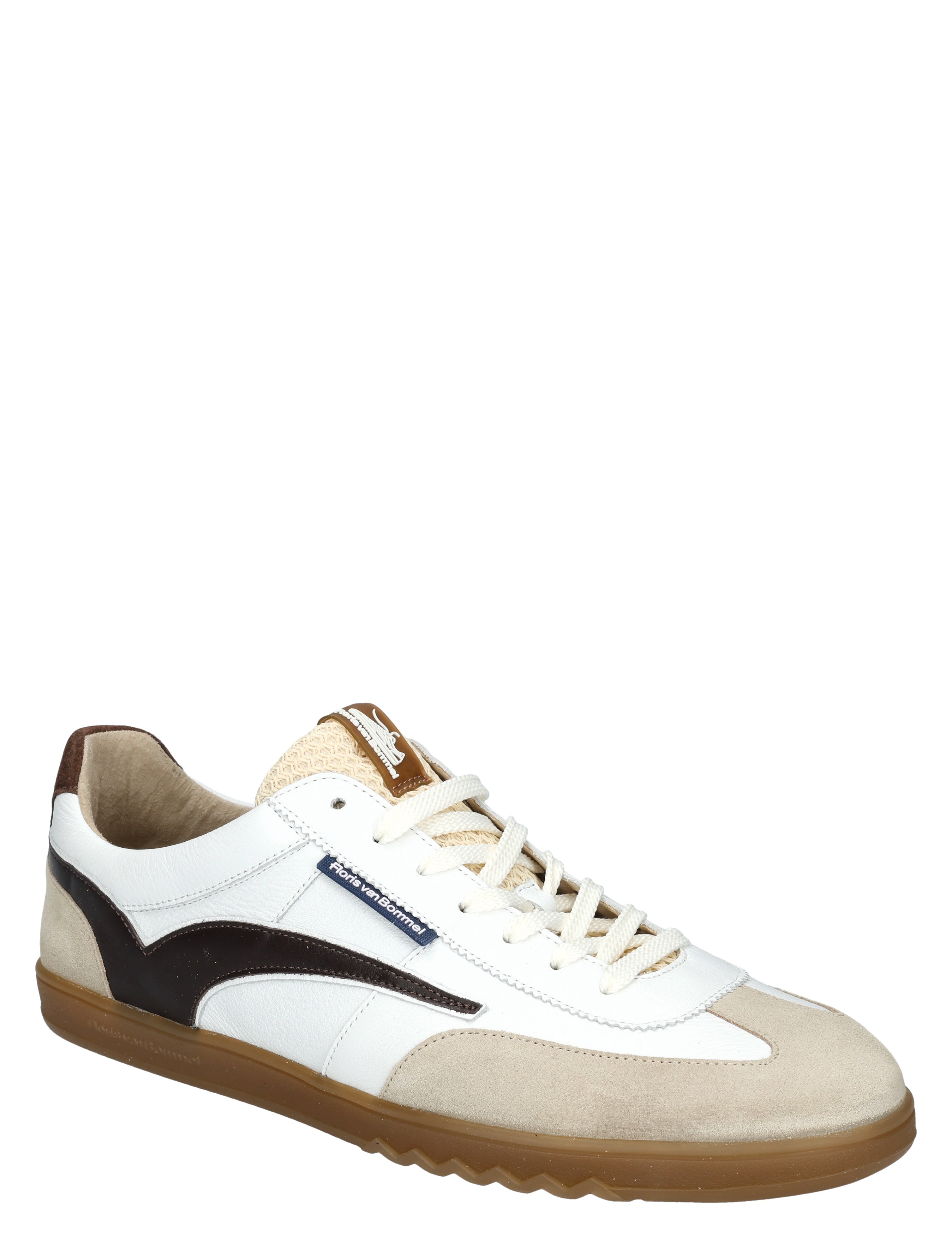 Floris van Bommel - De Zaler 10224 60-09 White Brown G+ Wijdte - Heren - Lage Sneakers - Sneakers - 50668_82_3