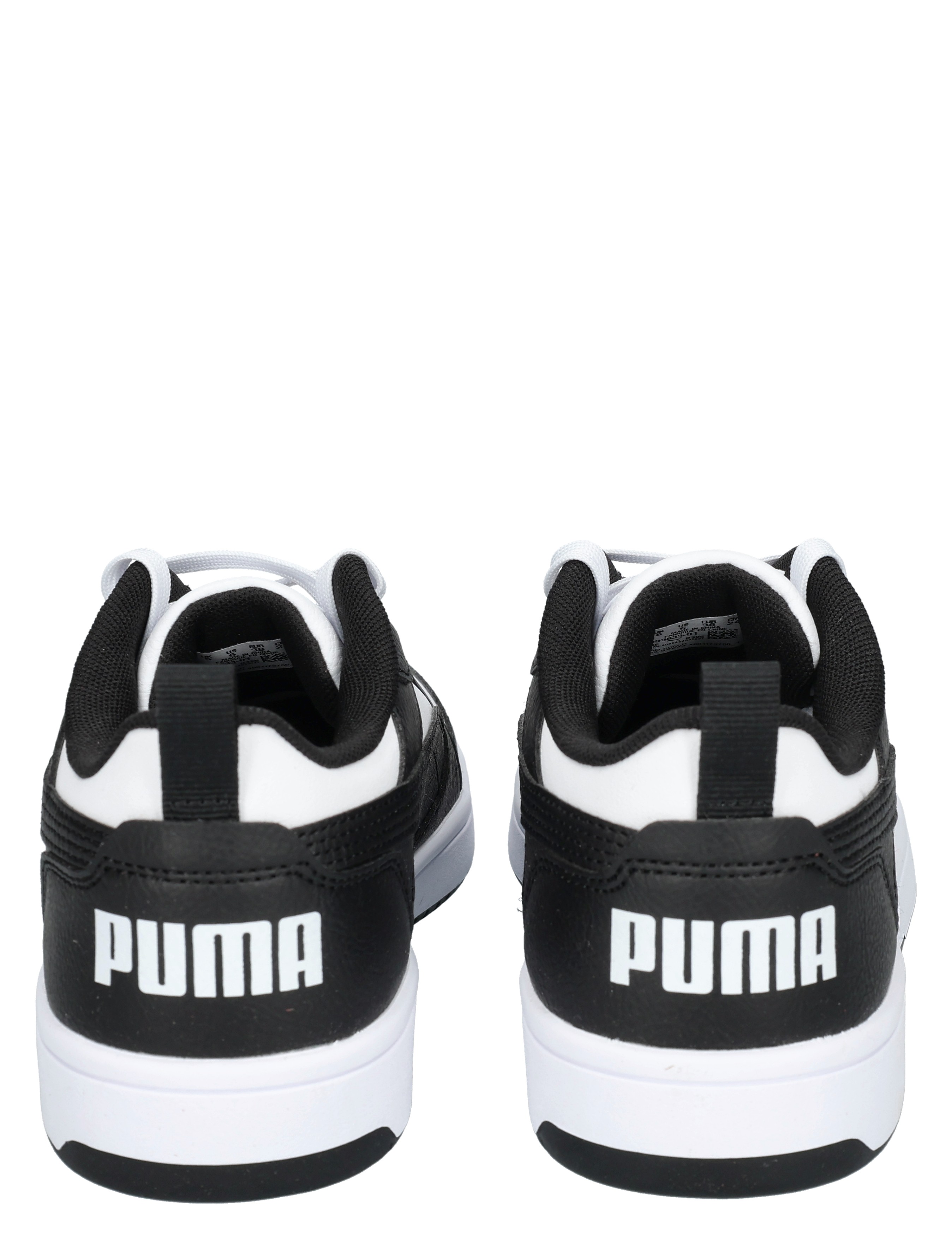 Puma - Rebound V6 Low Junior White Black - Meisjes - Sneakers - Lage Sneakers - Lage Sneakers - Jongens - Sneakers - 49709_81_6