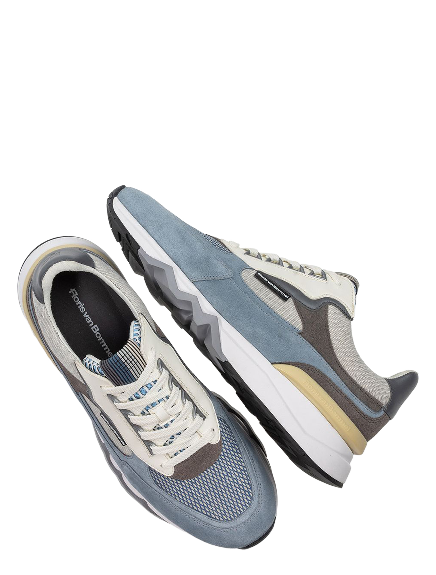 Floris van Bommel - De Zager 10234 12.09 Light Blue G+Wijdte - Heren - Lage Sneakers - Sneakers - 51436_33_3