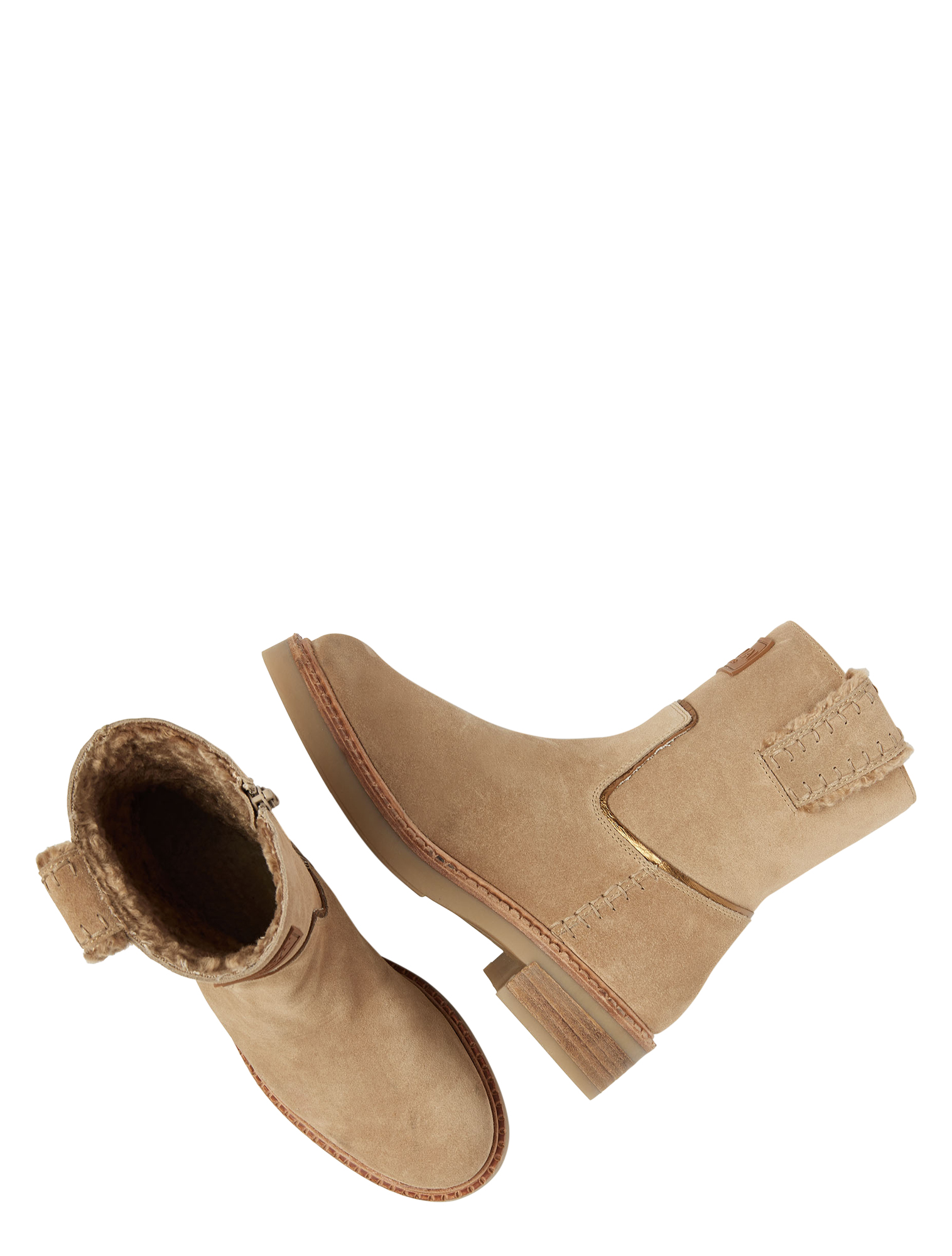 VIA VAI - 62172 Bellamy Yasmin 01-212 Beige - Dames - Boots - Enkellaarsjes - 47803_77_5