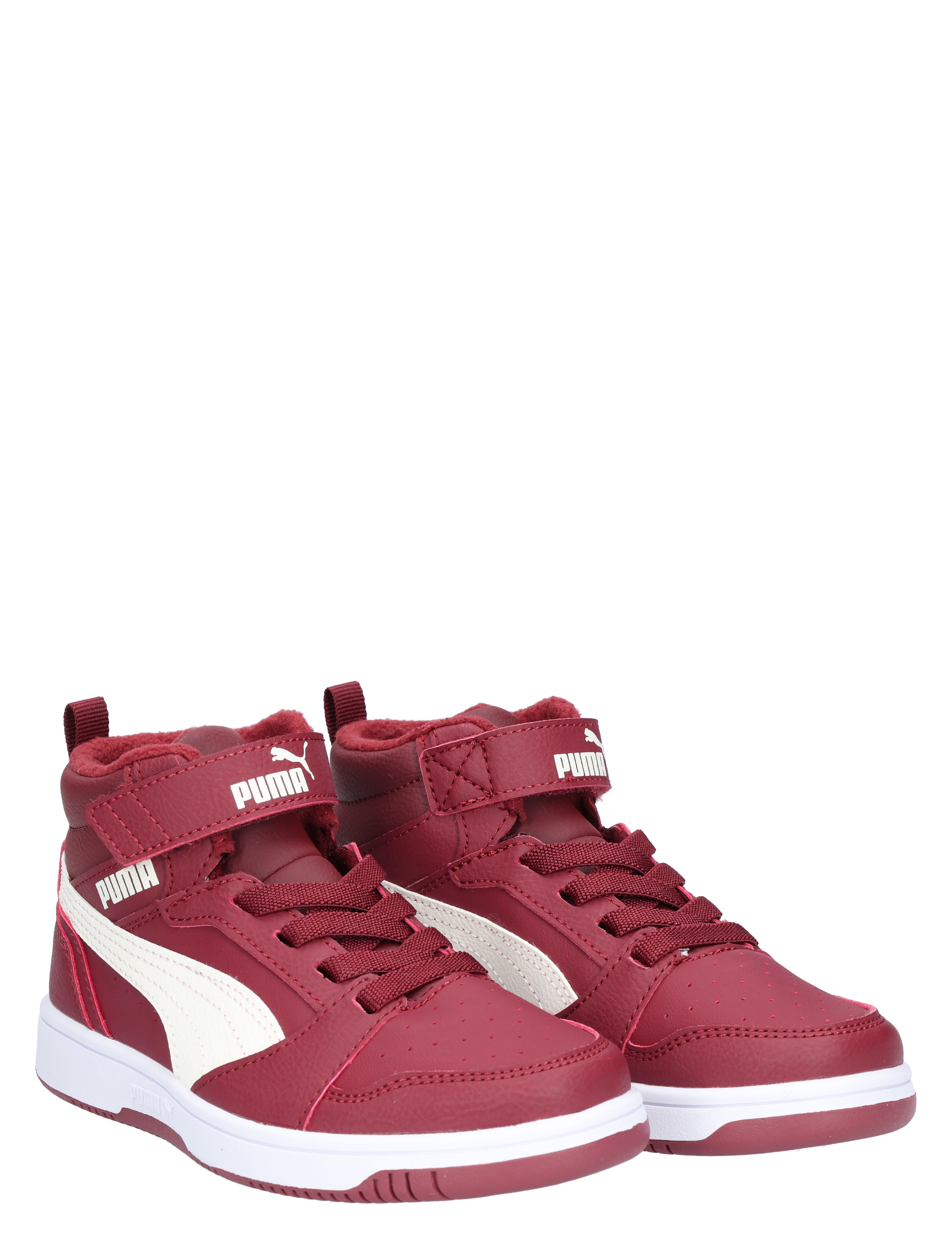 Puma - Rebound V6 Mid Weather Velcro 07 Regal Red - Meisjes - Jongens - Sneakers - Lage Sneakers - Lage Sneakers - Sneakers - 48081_44_5