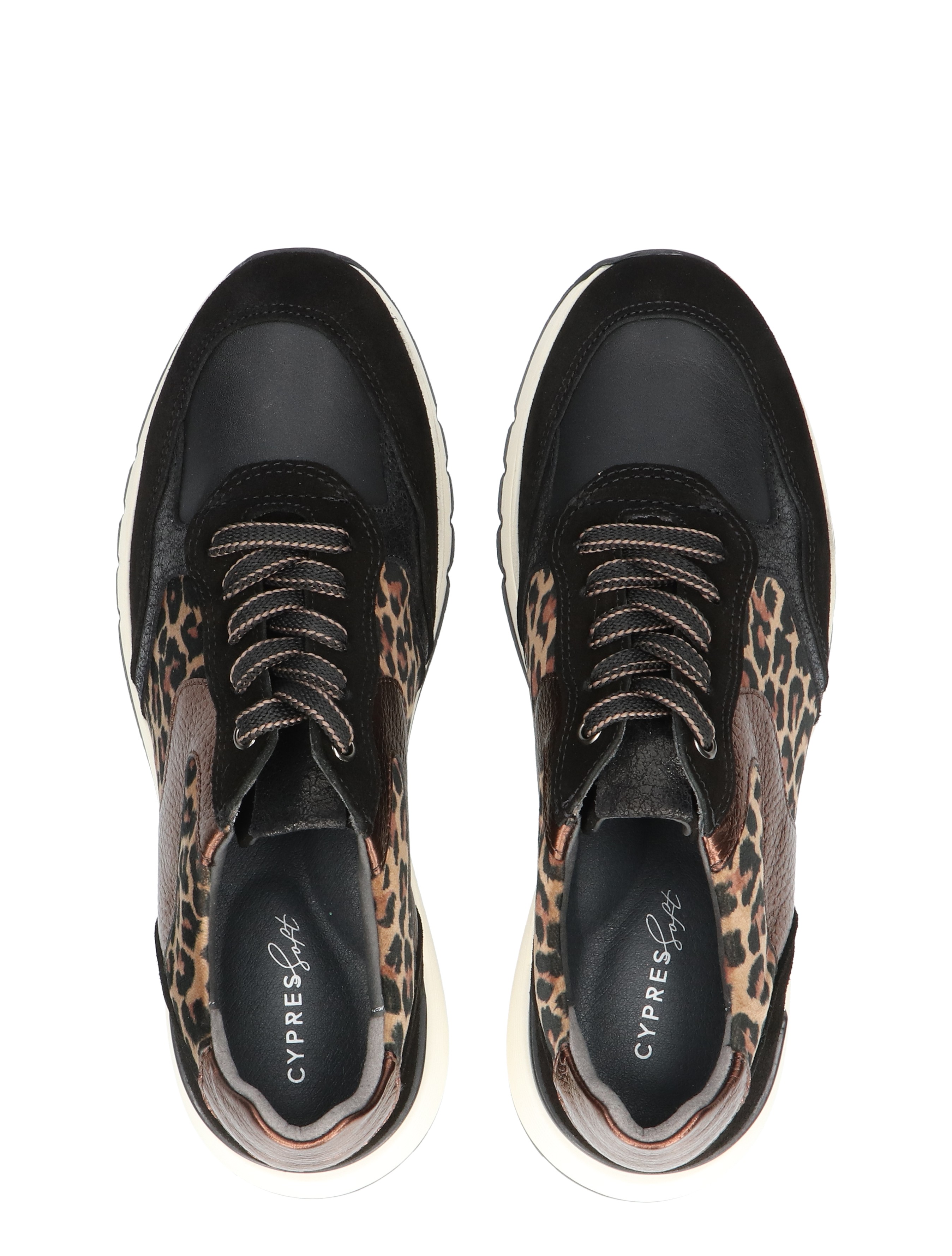 Cypres Soft - Yasie Black Leopard - Dames - Veterschoenen - Casual Veterschoenen - 49014_11_7