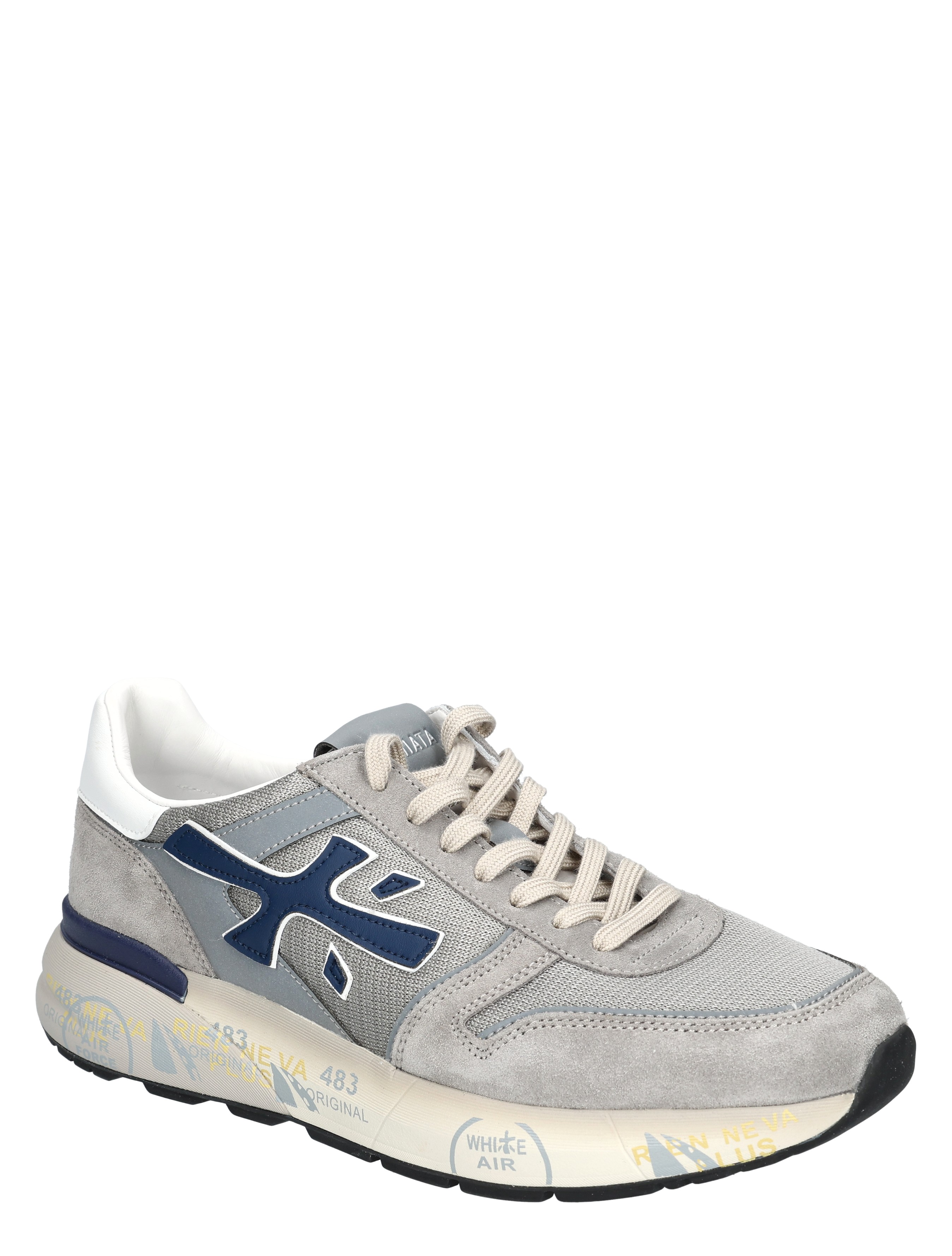 Premiata - Mick Men 8001 Grey Blue - Heren - Lage Sneakers - Sneakers - 50180_73_3