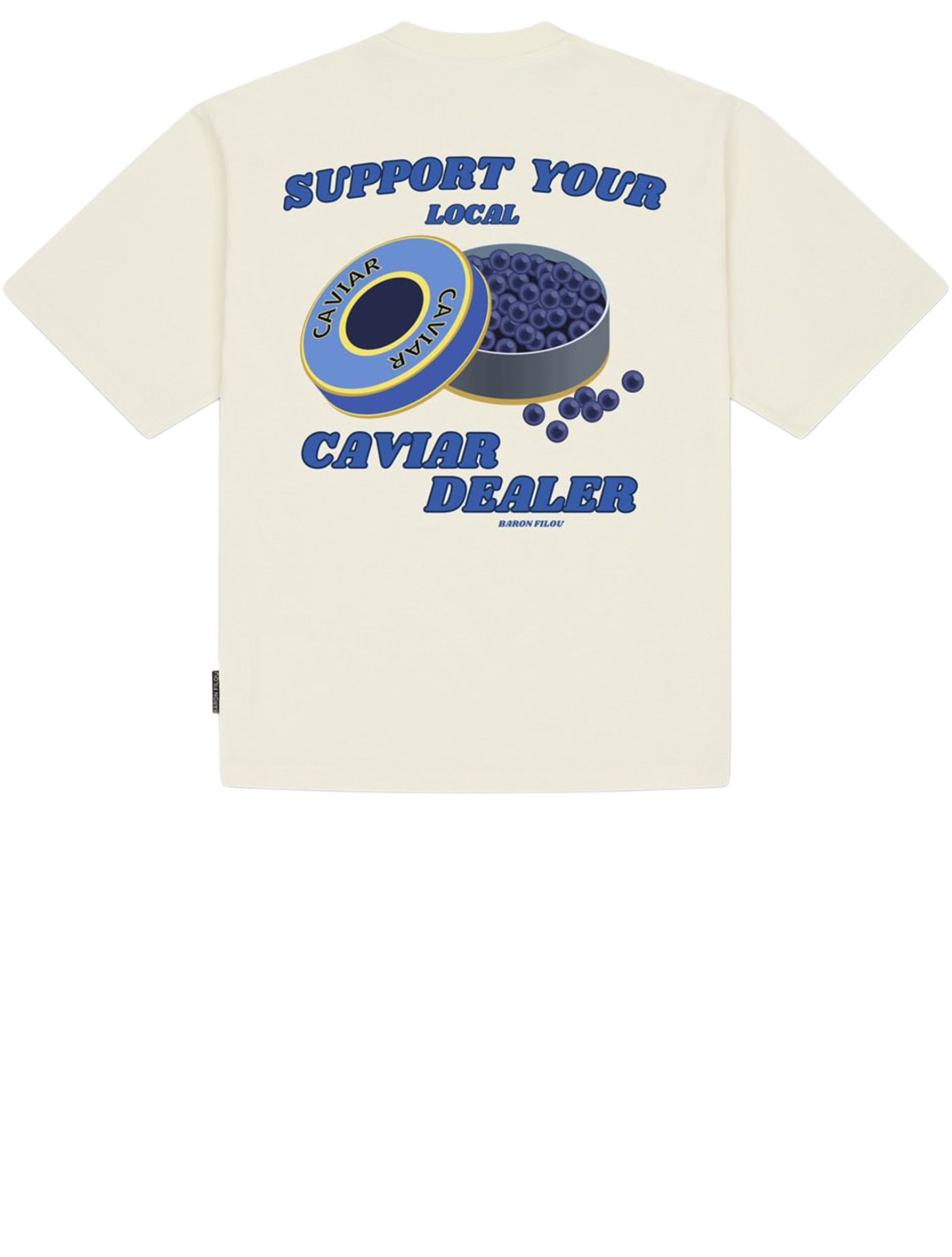 Baron Filou - Oversized BP Caviar Dealer Caviar Dealer Off-White - Heren - T-Shirts & Polos - 50619_77_1