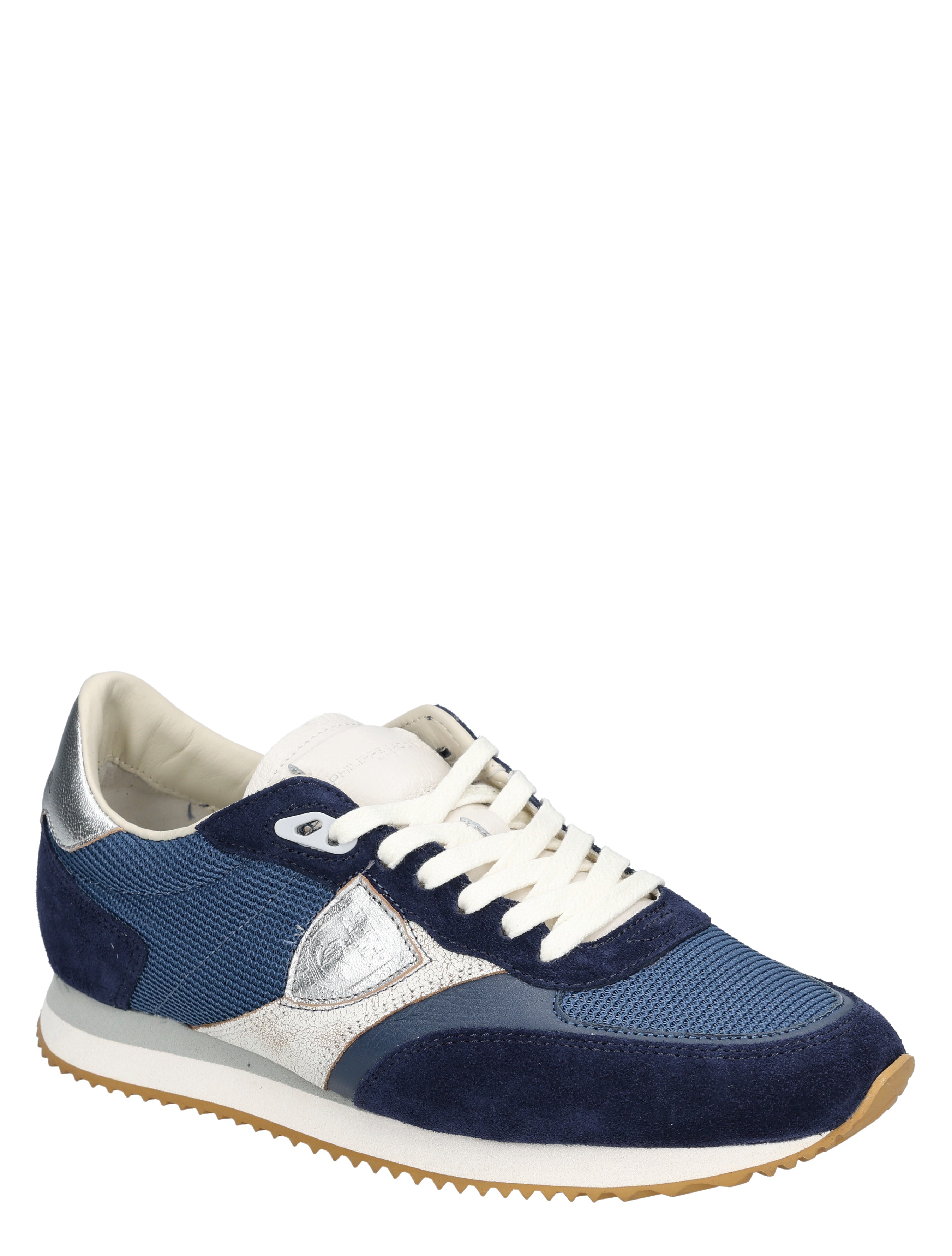 Philippe Model - BVLD Blville Low Woman W009 Mondial Blue Argent - Dames - Sneakers - Lage Sneakers - 49965_33_3