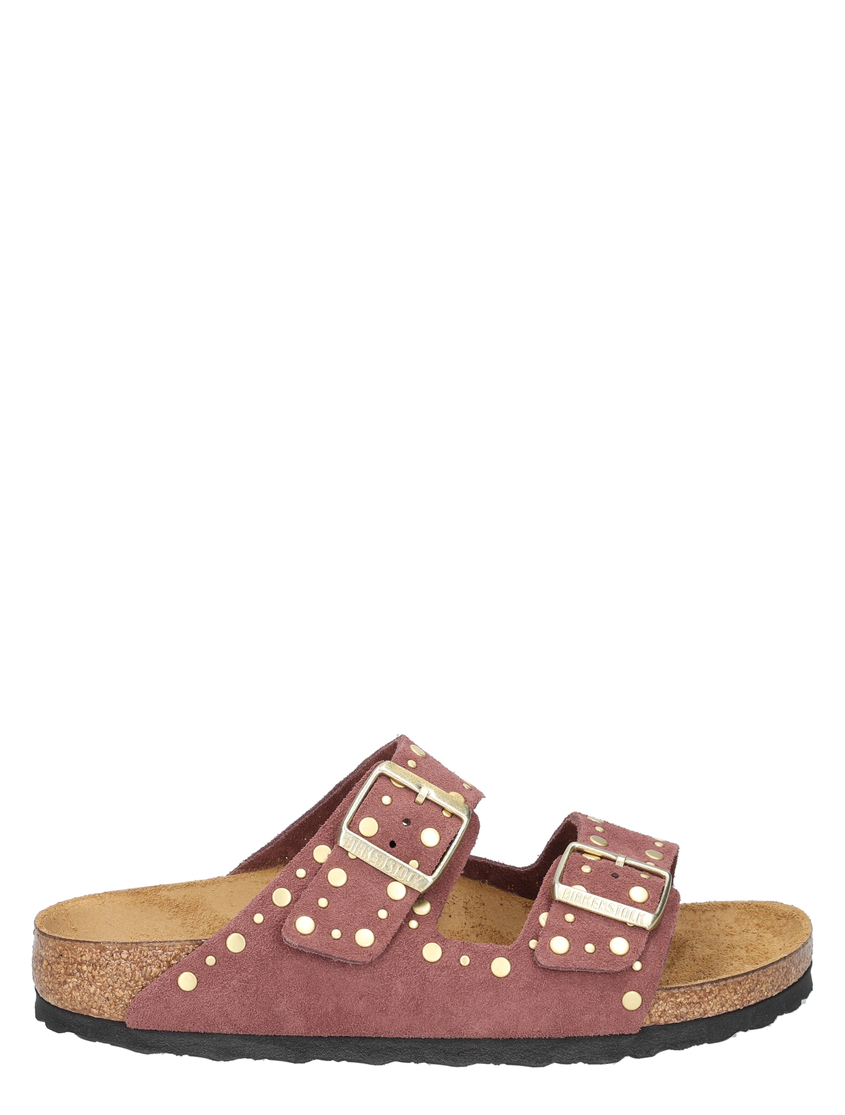 Birkenstock - Arizona Women Rivet Suede Pepper Narrow - Dames - Slippers - 51154_42_2