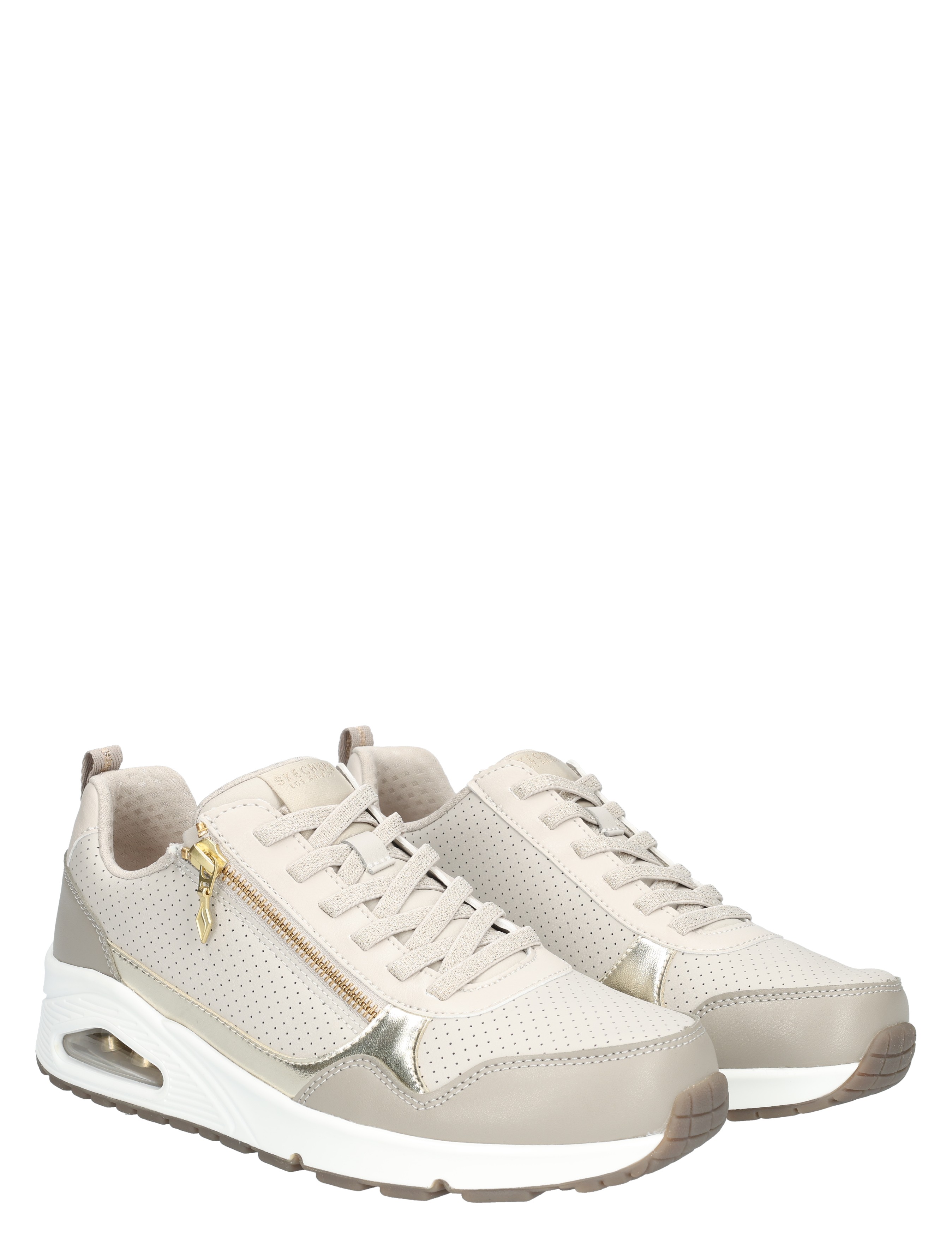 Skechers - Uno Zip 167988 Taupe - Sneakers - Dames - Lage Sneakers - 48193_77_5