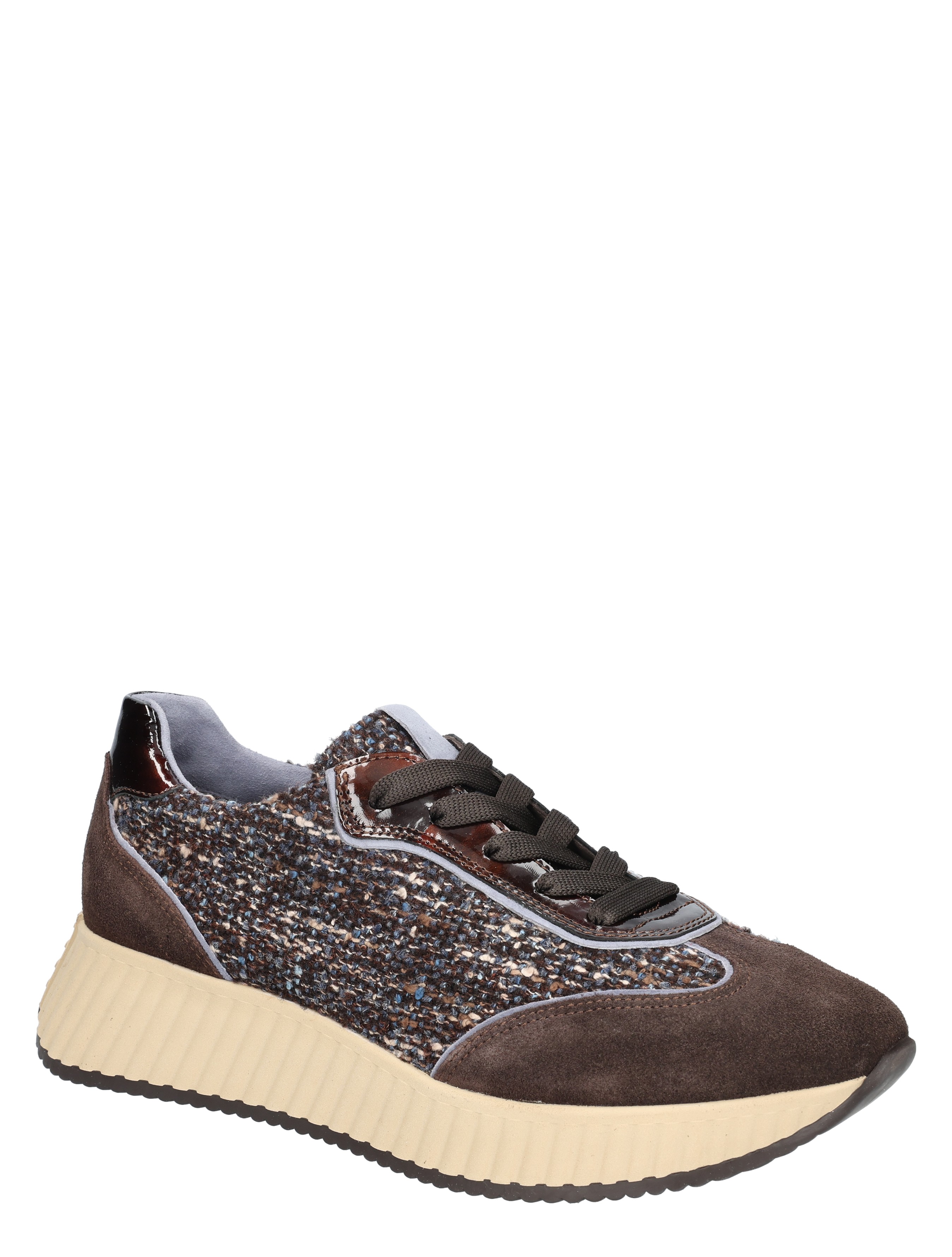 Softwaves - 8.95.21 009 Fondente Brown - Dames - Veterschoenen - Casual Veterschoenen - 48881_22_3