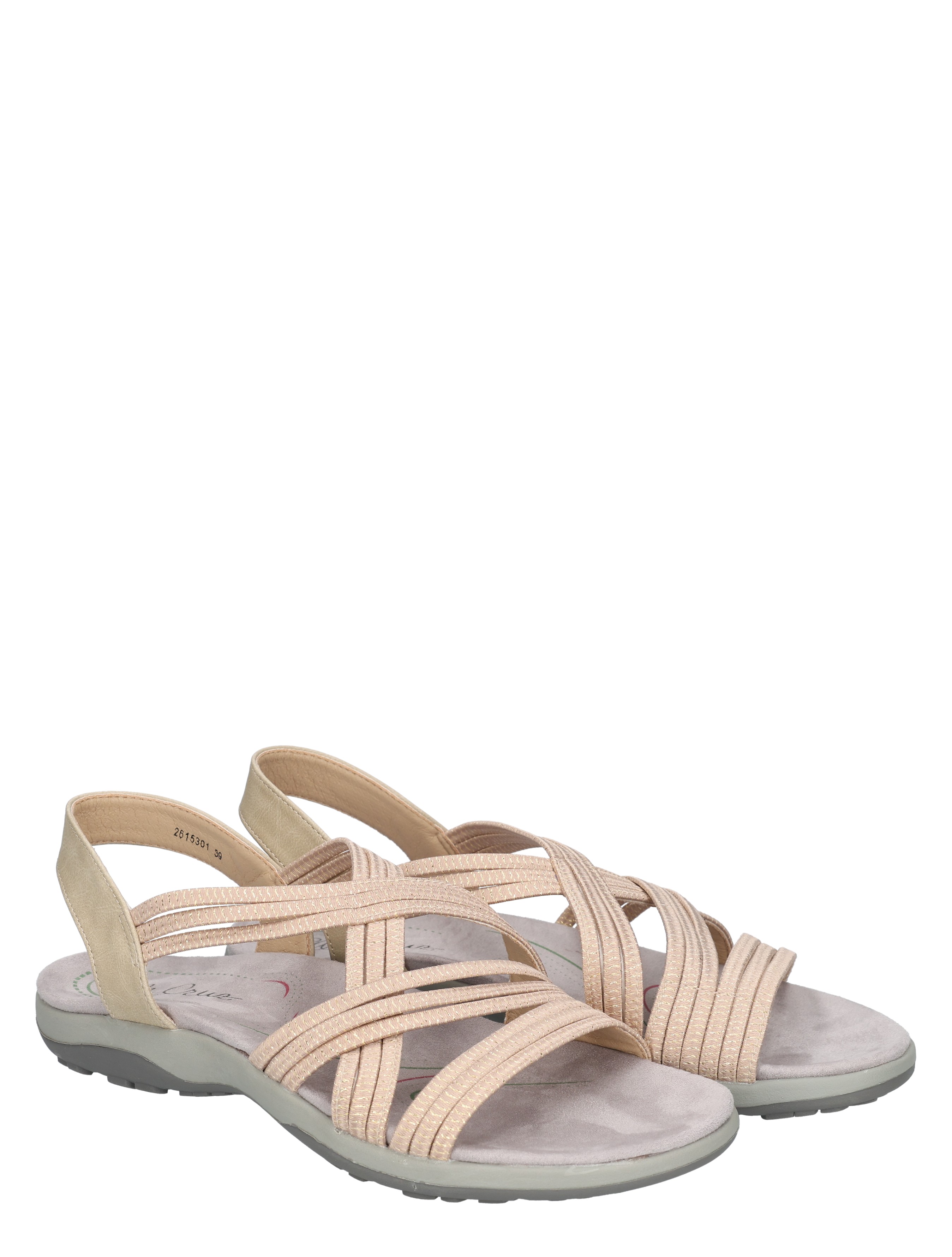 sandalen, strappy, sandkleur, wedge, zoolgrip