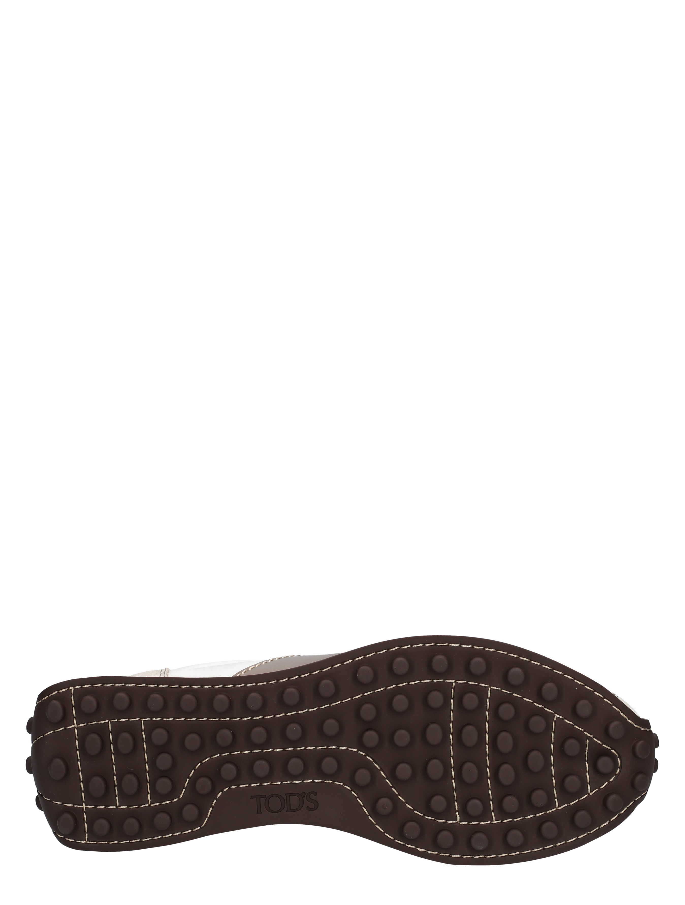 Tods - T Vintage Sneakers in Leather White Brown - Sneakers - Dames - Lage Sneakers - 48406_82_8