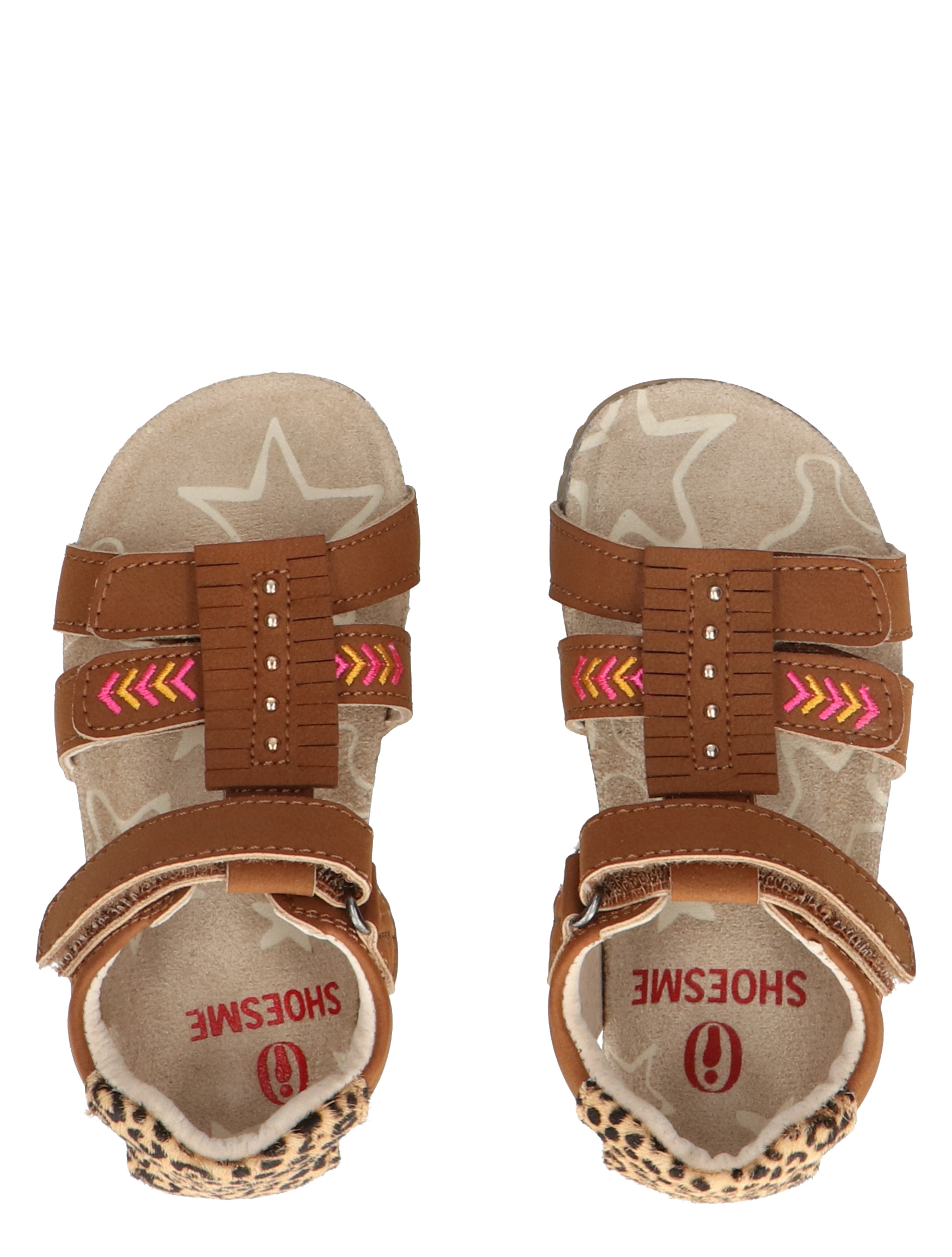 Shoesme - B125S006 C Cognac Panter - Meisjes - Sandalen - 47428_22_7