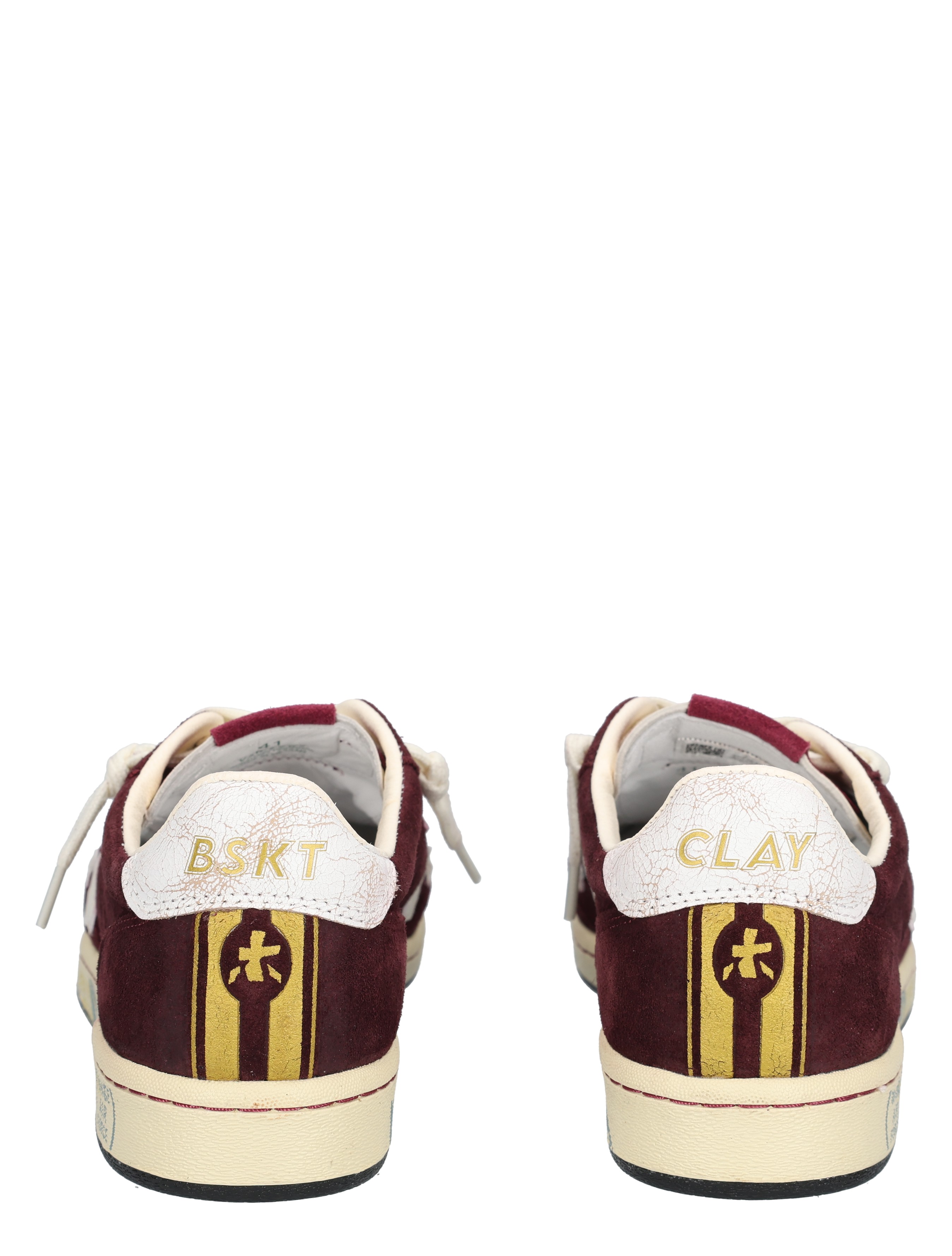 Premiata - BSKT Clay Men 7707 Burgundy - Heren - Lage Sneakers - Sneakers - 48274_42_6