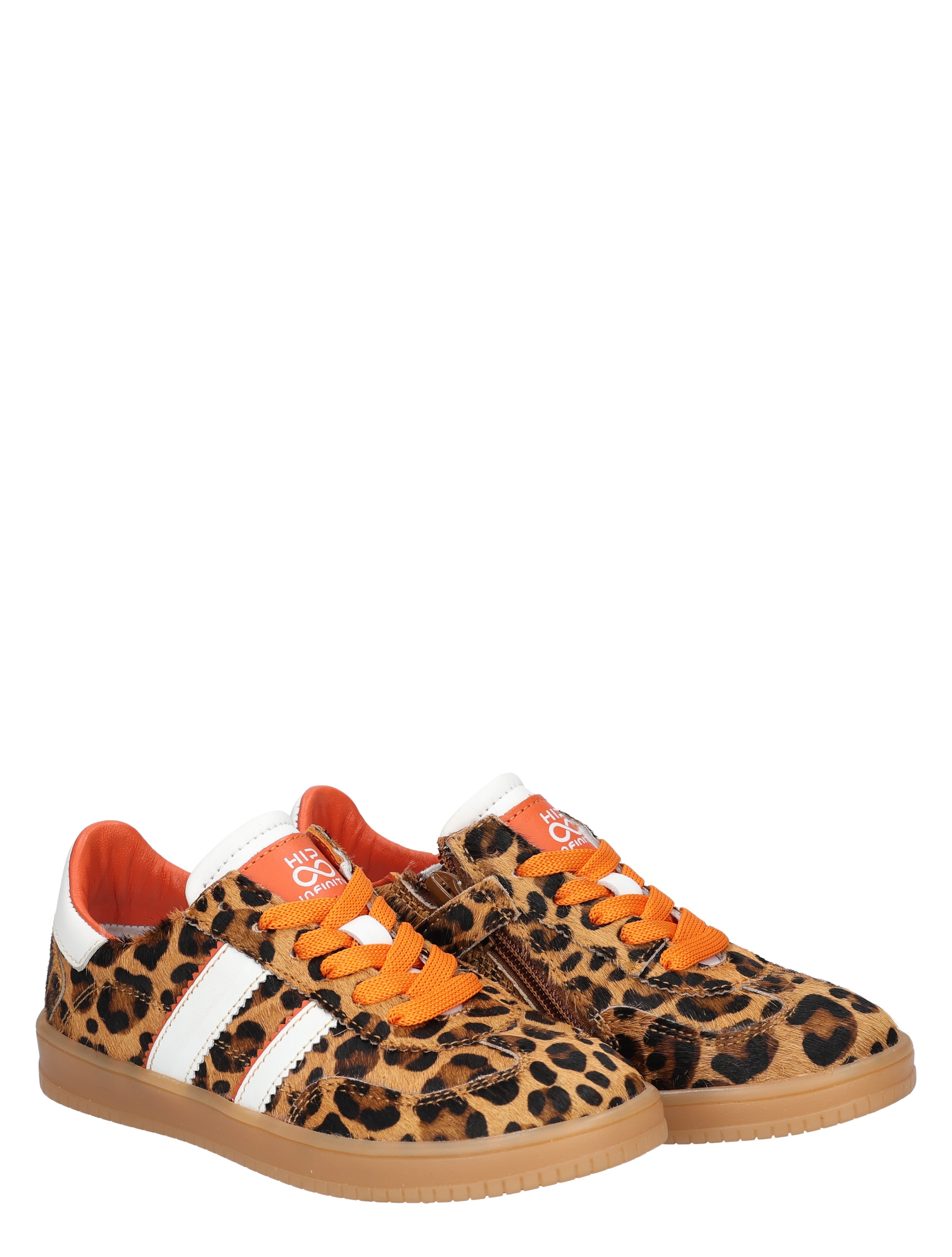 Hip - H1500 Leopard Brown Ponyhair - Meisjes - Lage Sneakers - Sneakers - 50590_22_5