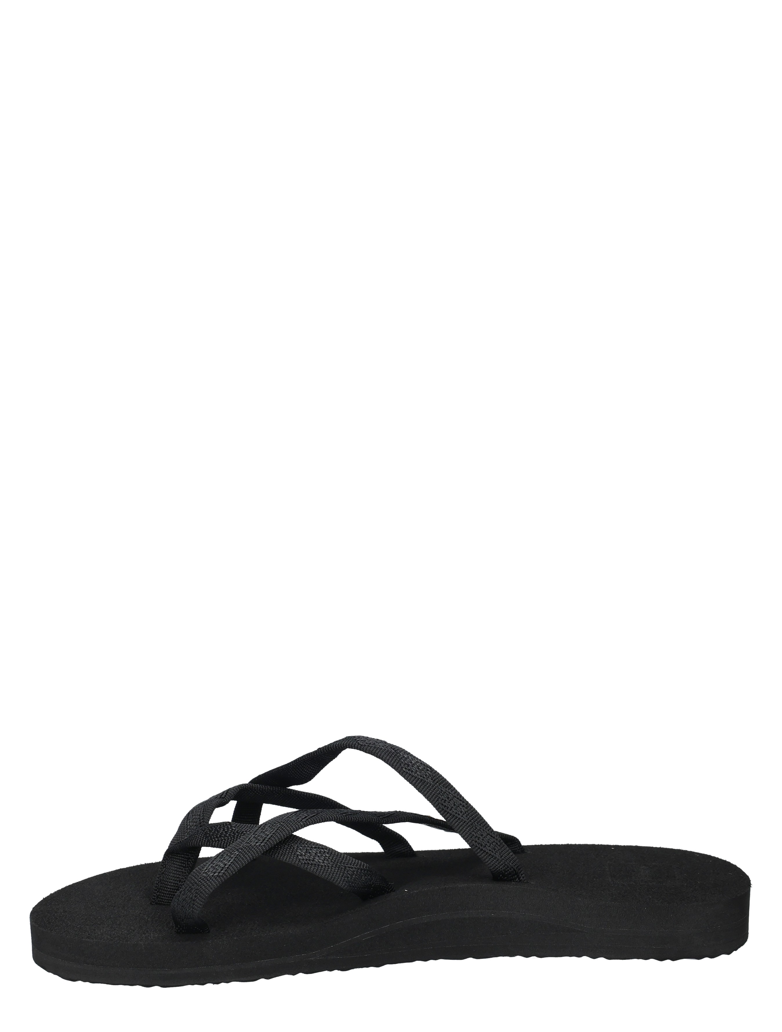 slippers, flip-flops, zwart, riemen, foamen zool
