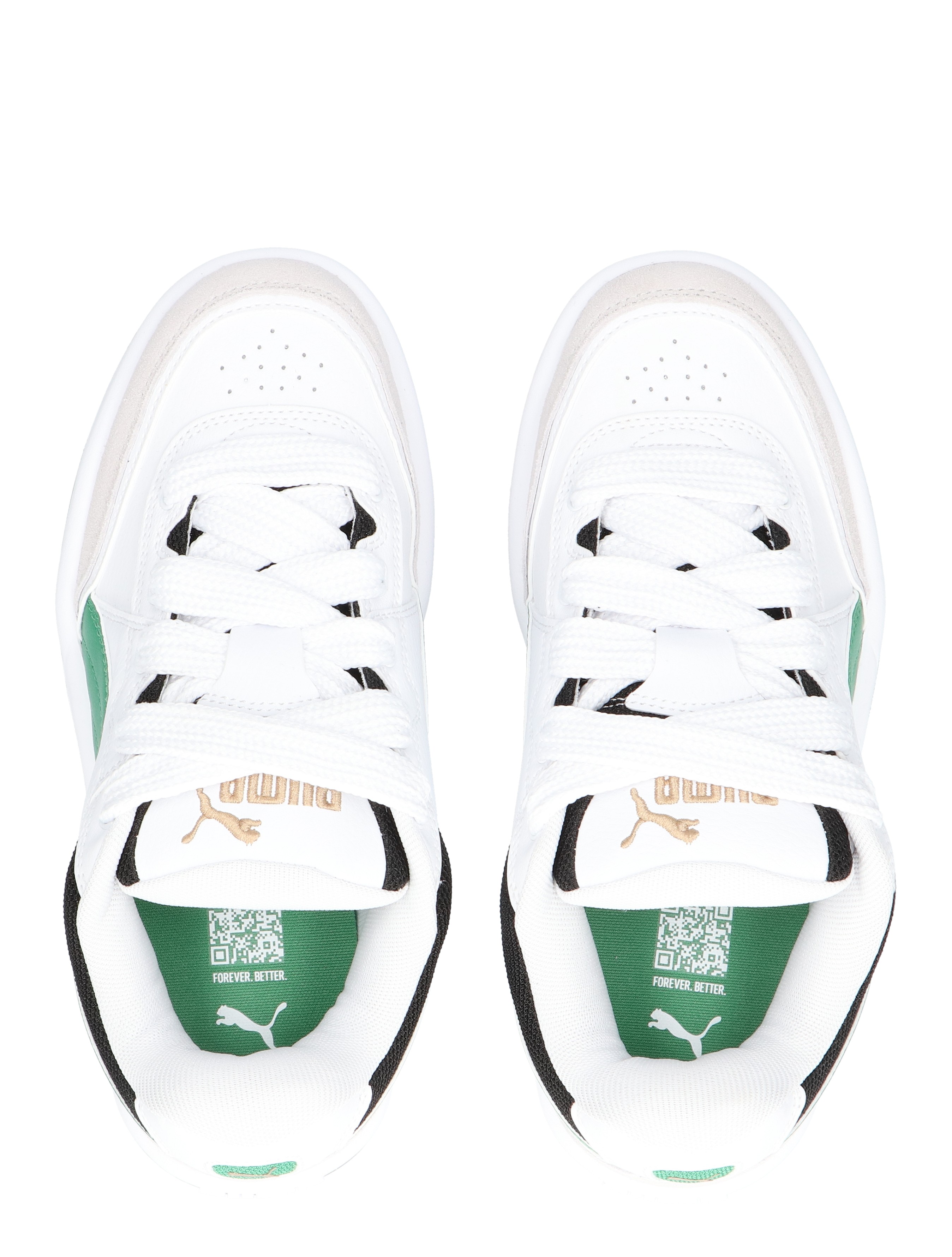 Puma - Park Lifestyle 06 White Green - Meisjes - Jongens - Sneakers - Lage Sneakers - Lage Sneakers - Sneakers - 48087_88_7